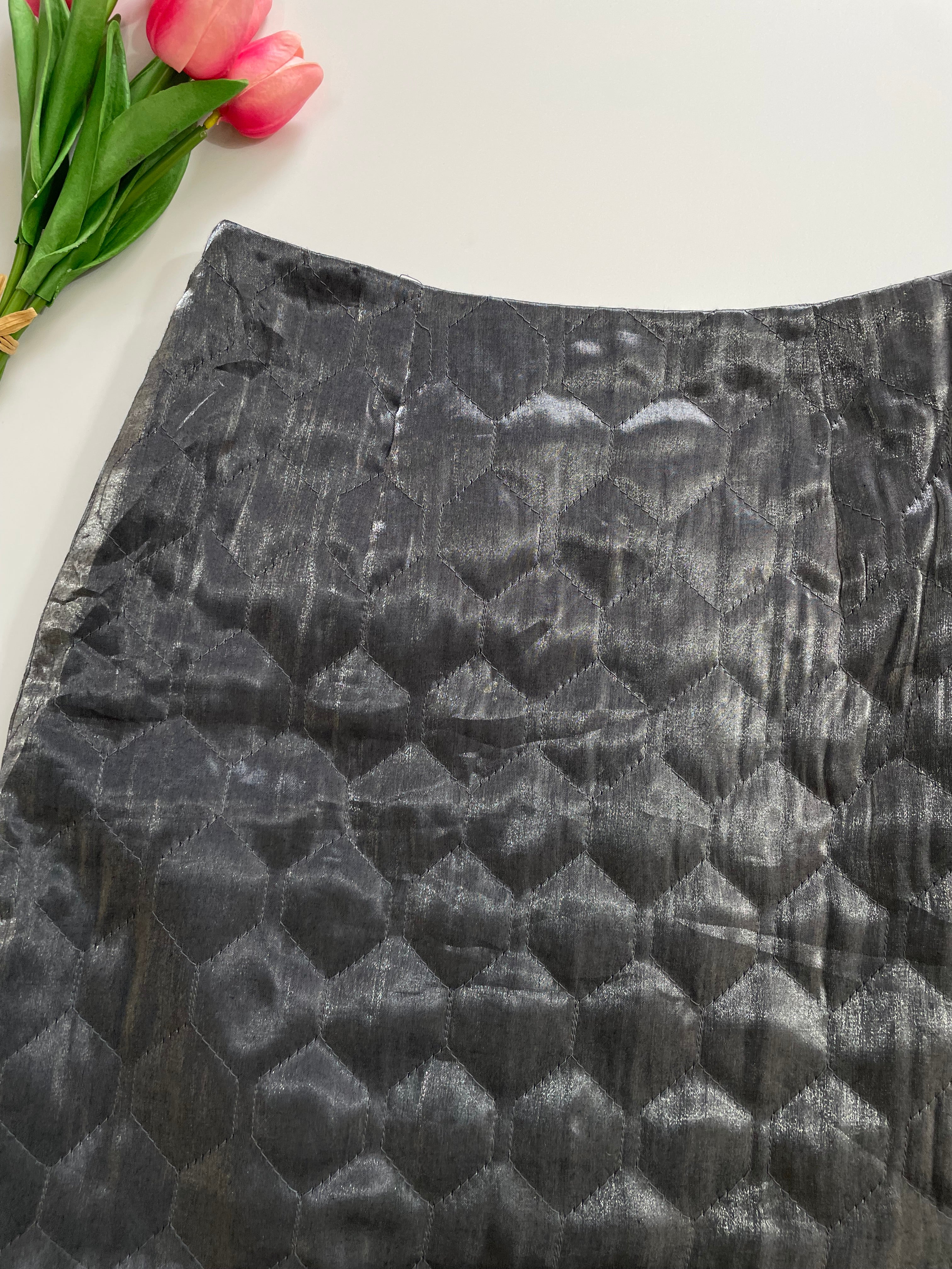 Mocha Organza Skirt-Waist 26 - Image 2