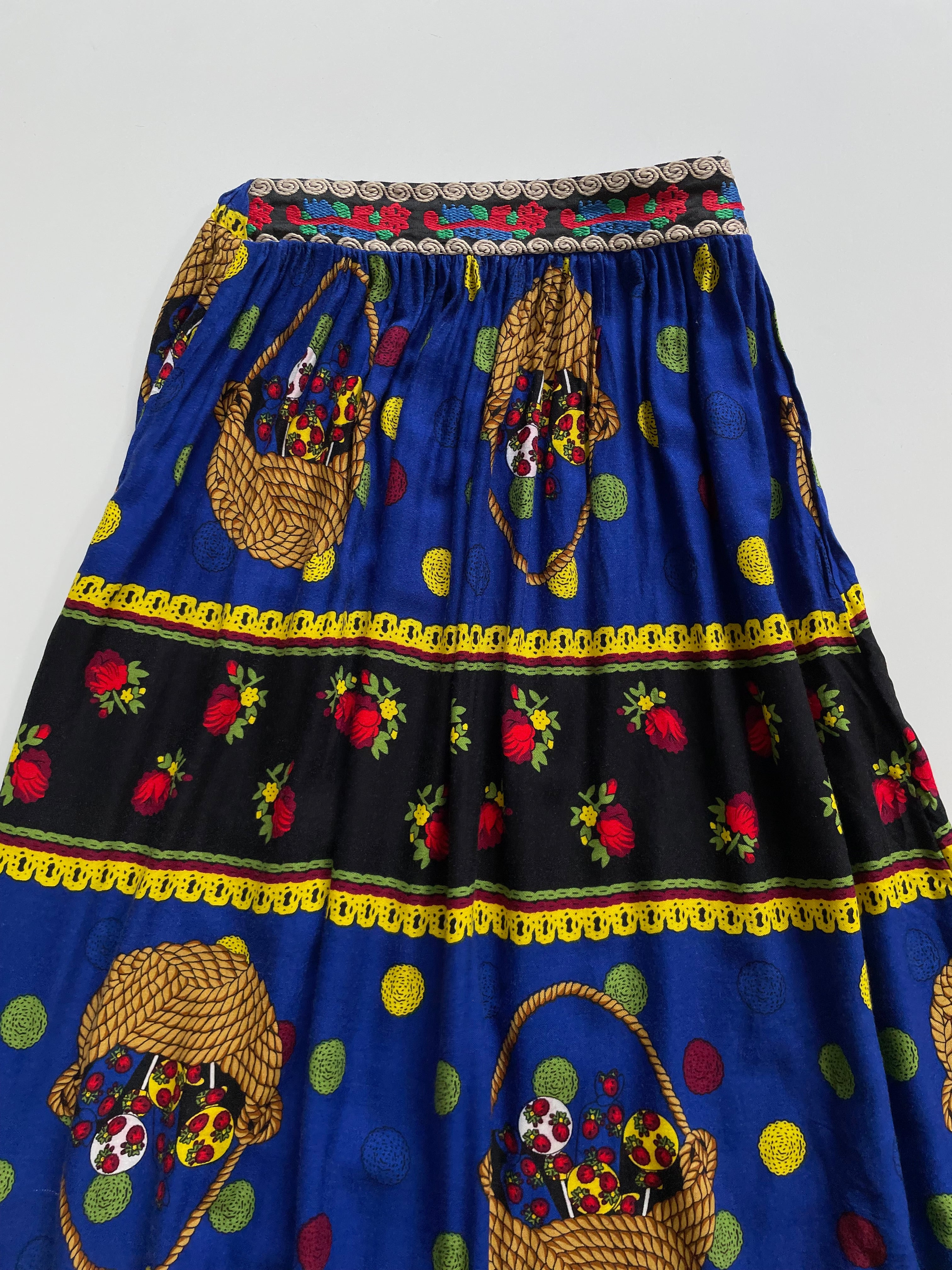Blue Basket Skirt-Waist 24 to 26 - Image 2