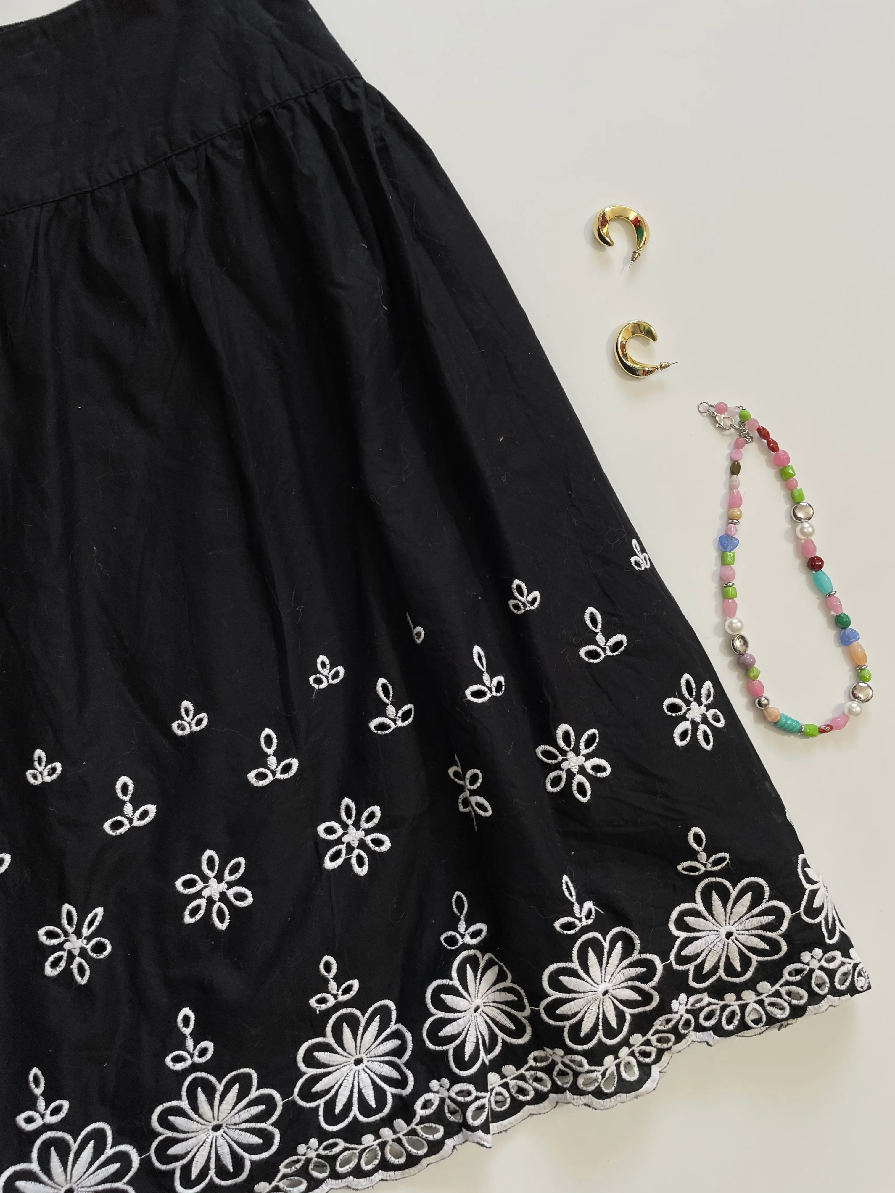 Notations Embroidered Skirt-Waist 34 - Image 3