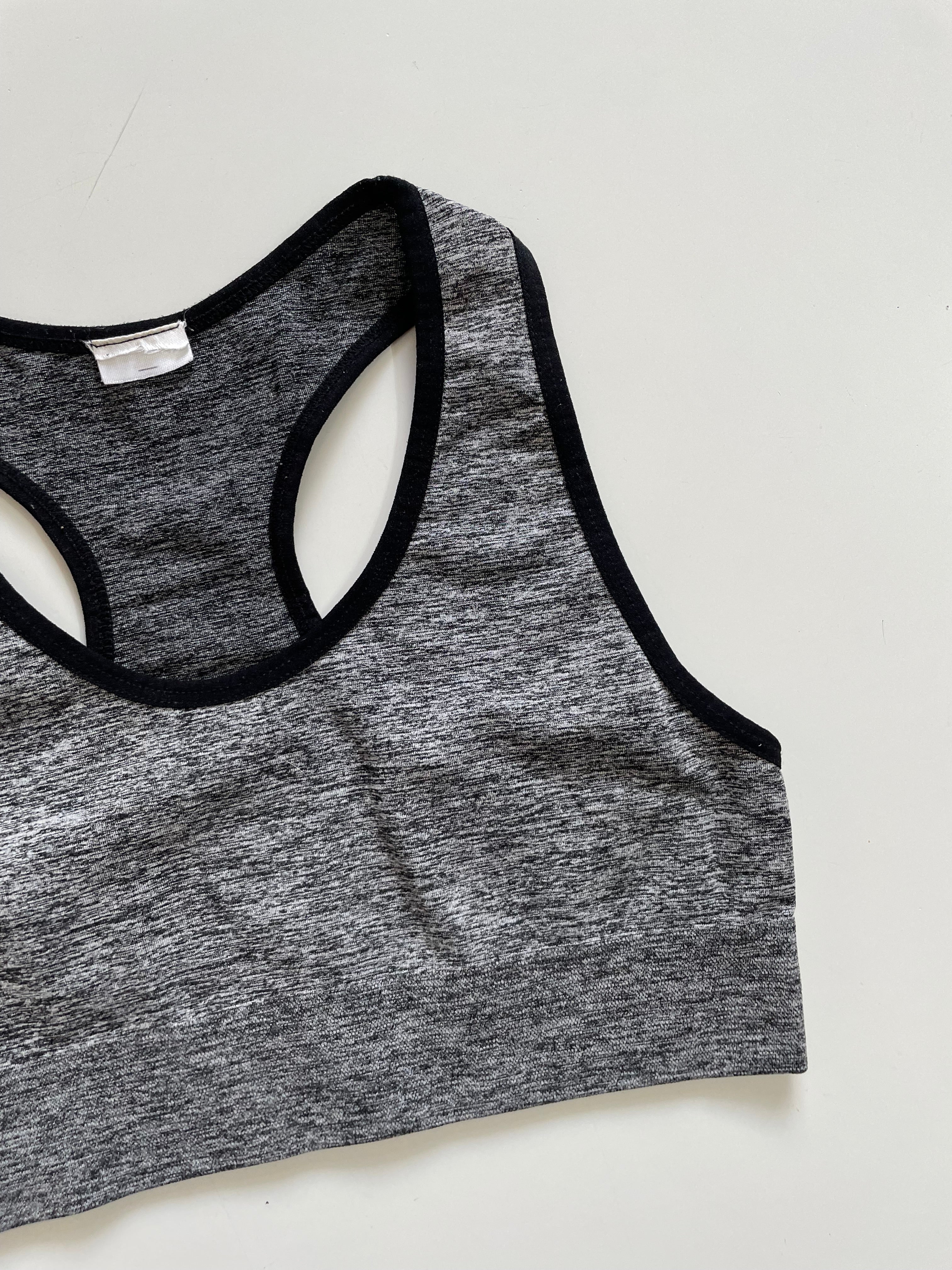 FOSSIL GREY SPORTS BRA - BUST 26 TO 30 - Image 3