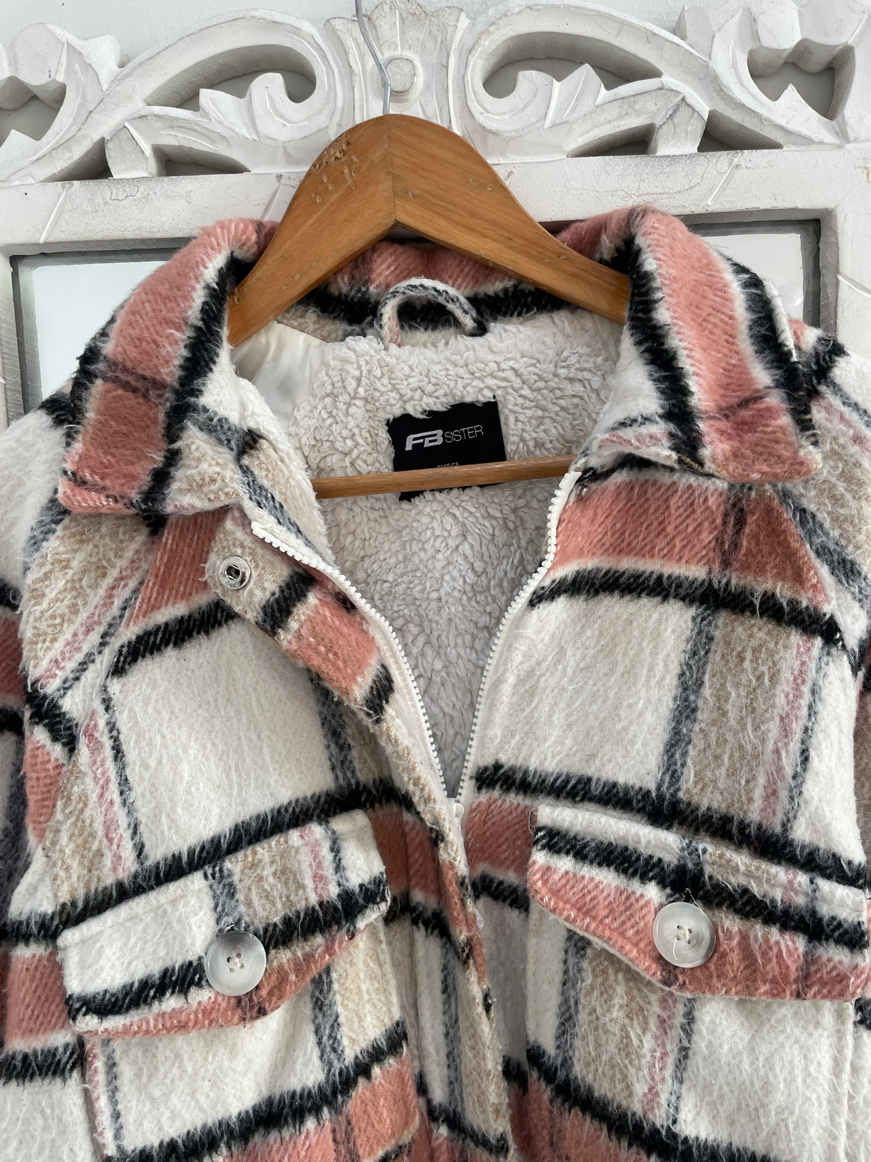 Fleece Lined Super Thick Shacket-Chest 40 - Image 2