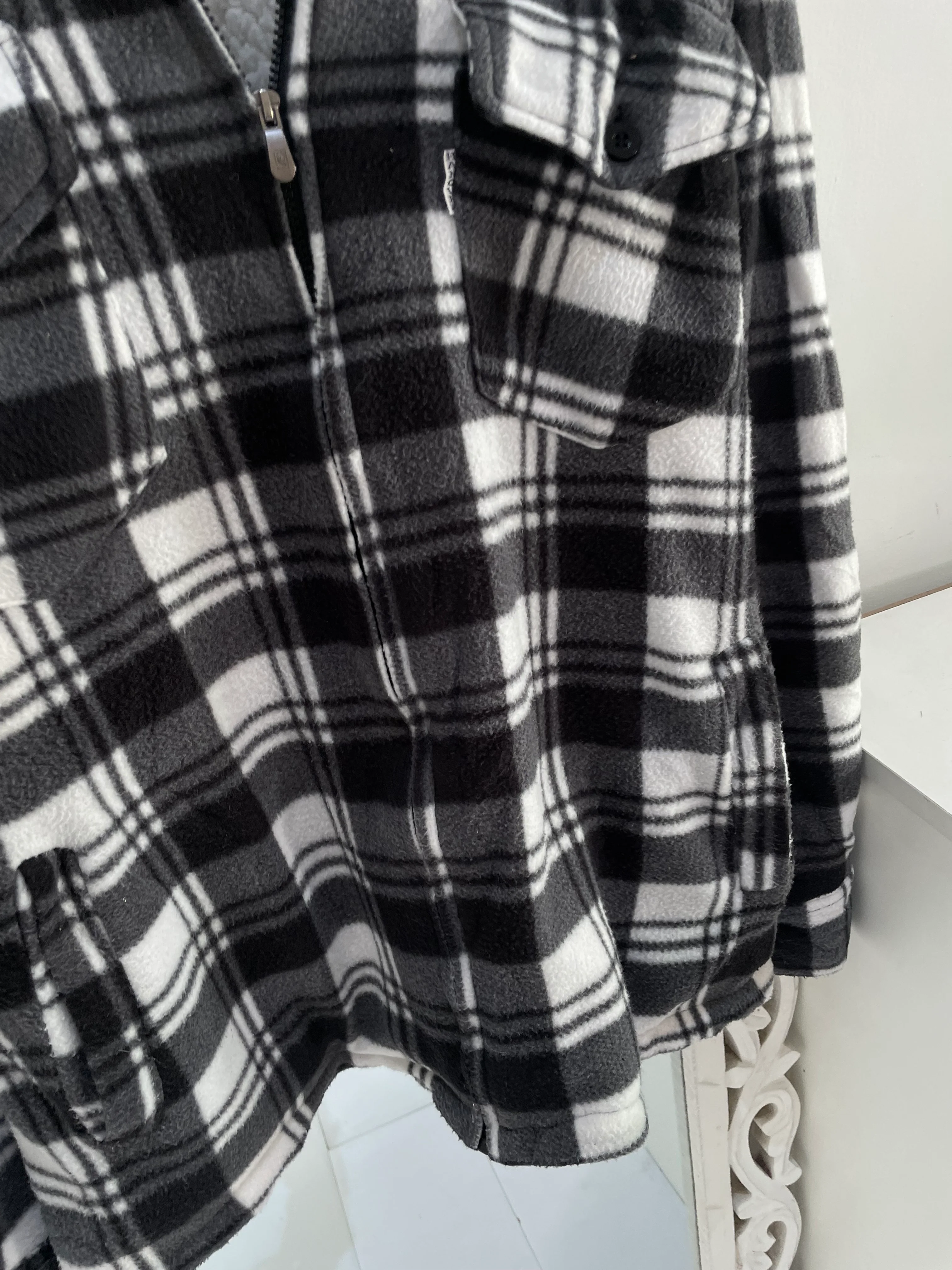 Fleece Lined Super Thick Shacket-Chest 46 - Image 3