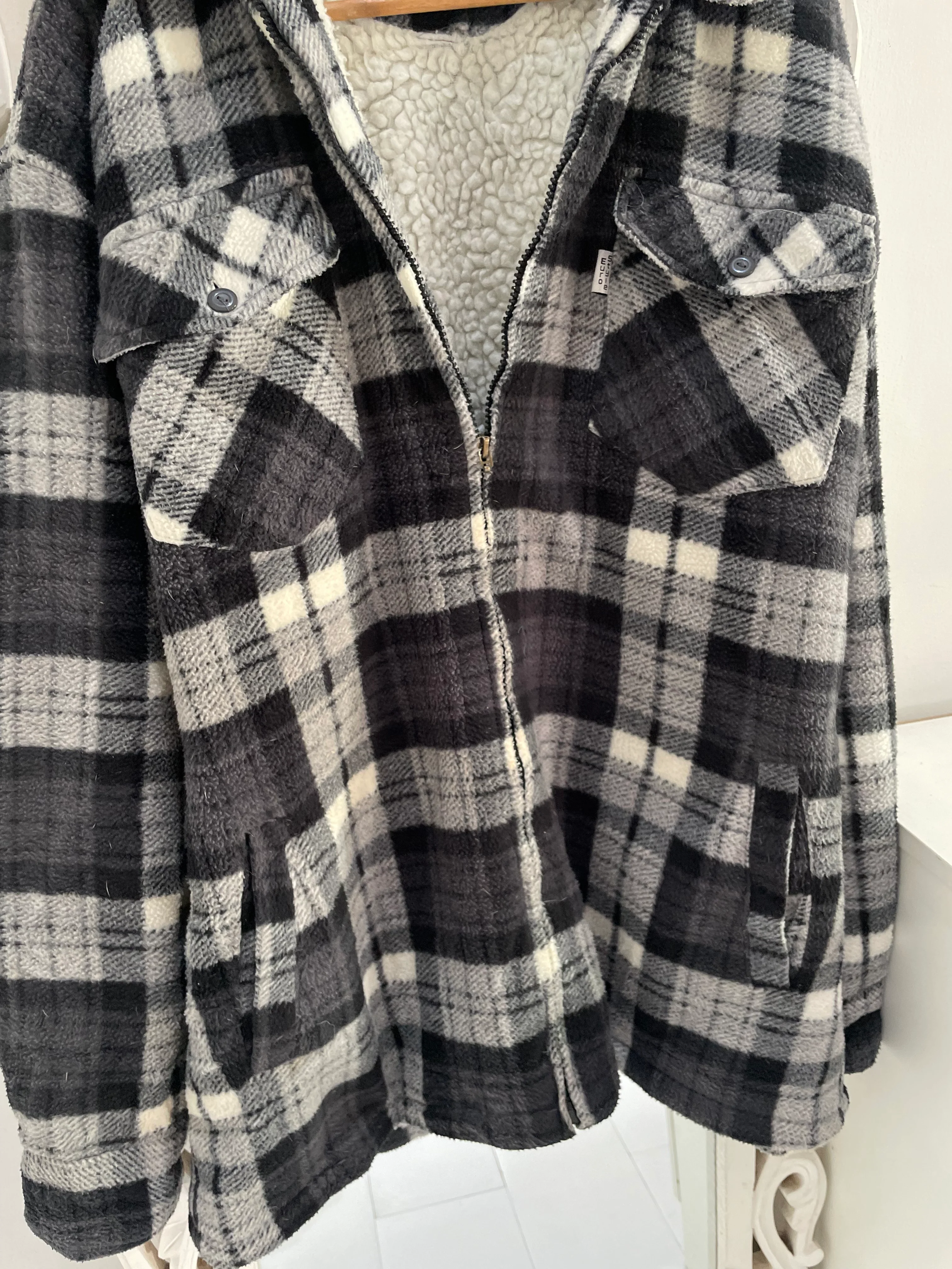 Fleece Lined Super Thick Shacket-Chest 50 - Image 3