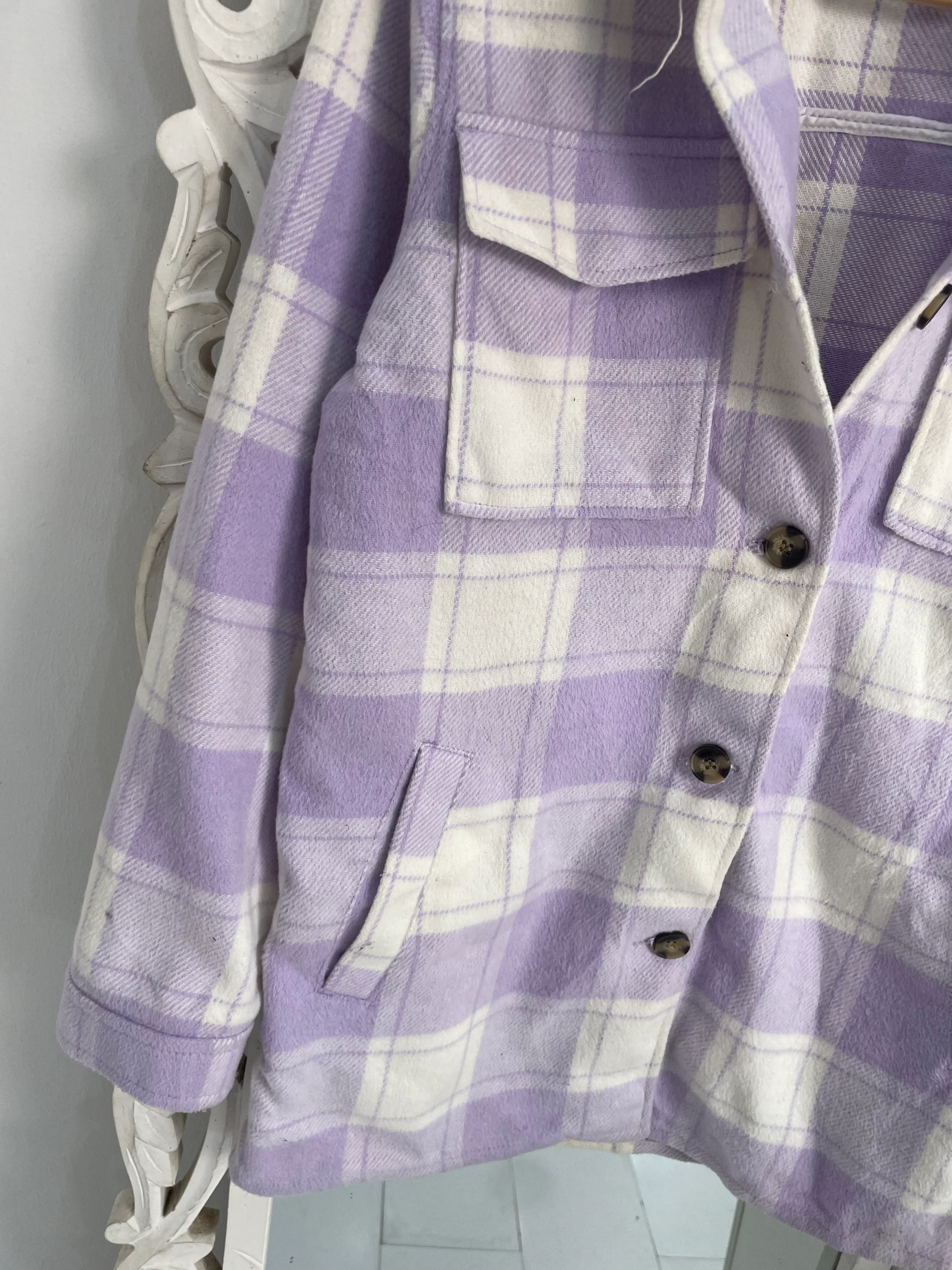 H&m Super Thick Warm Shacket-Chest 38 (XXS) - Image 3