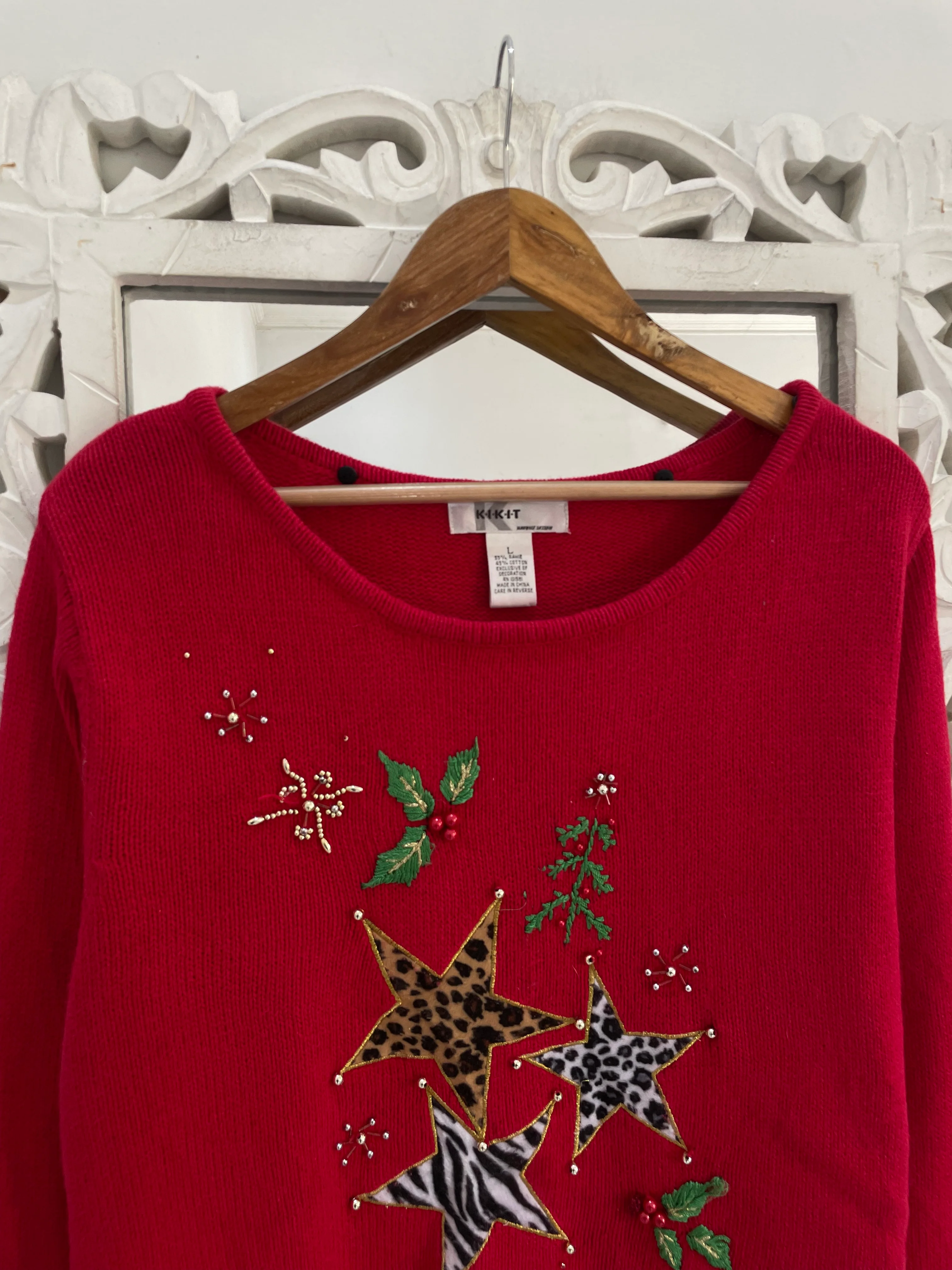 KIKIT Embroidered Sweater-Bust 42 - Image 2