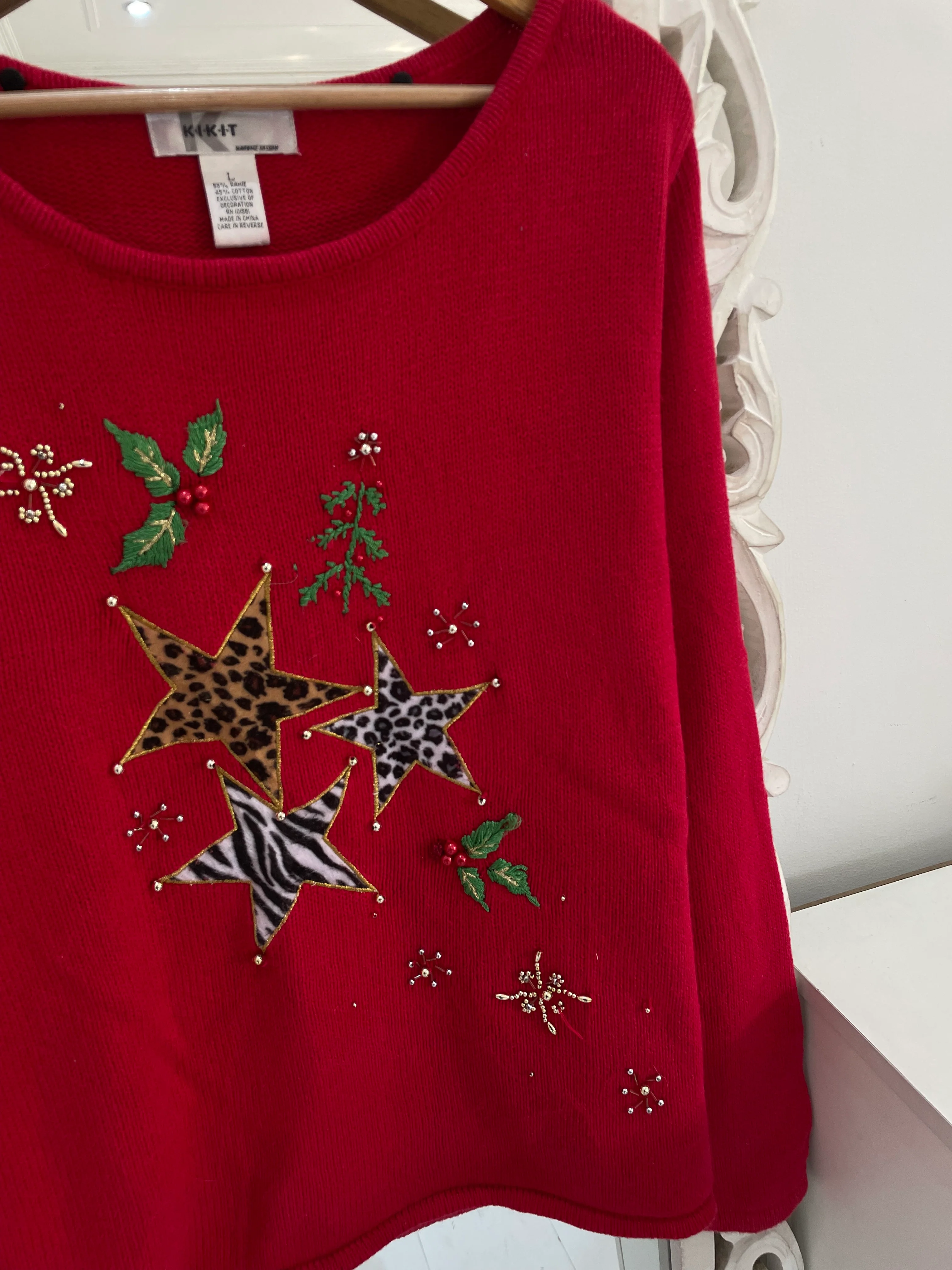 KIKIT Embroidered Sweater-Bust 42 - Image 3