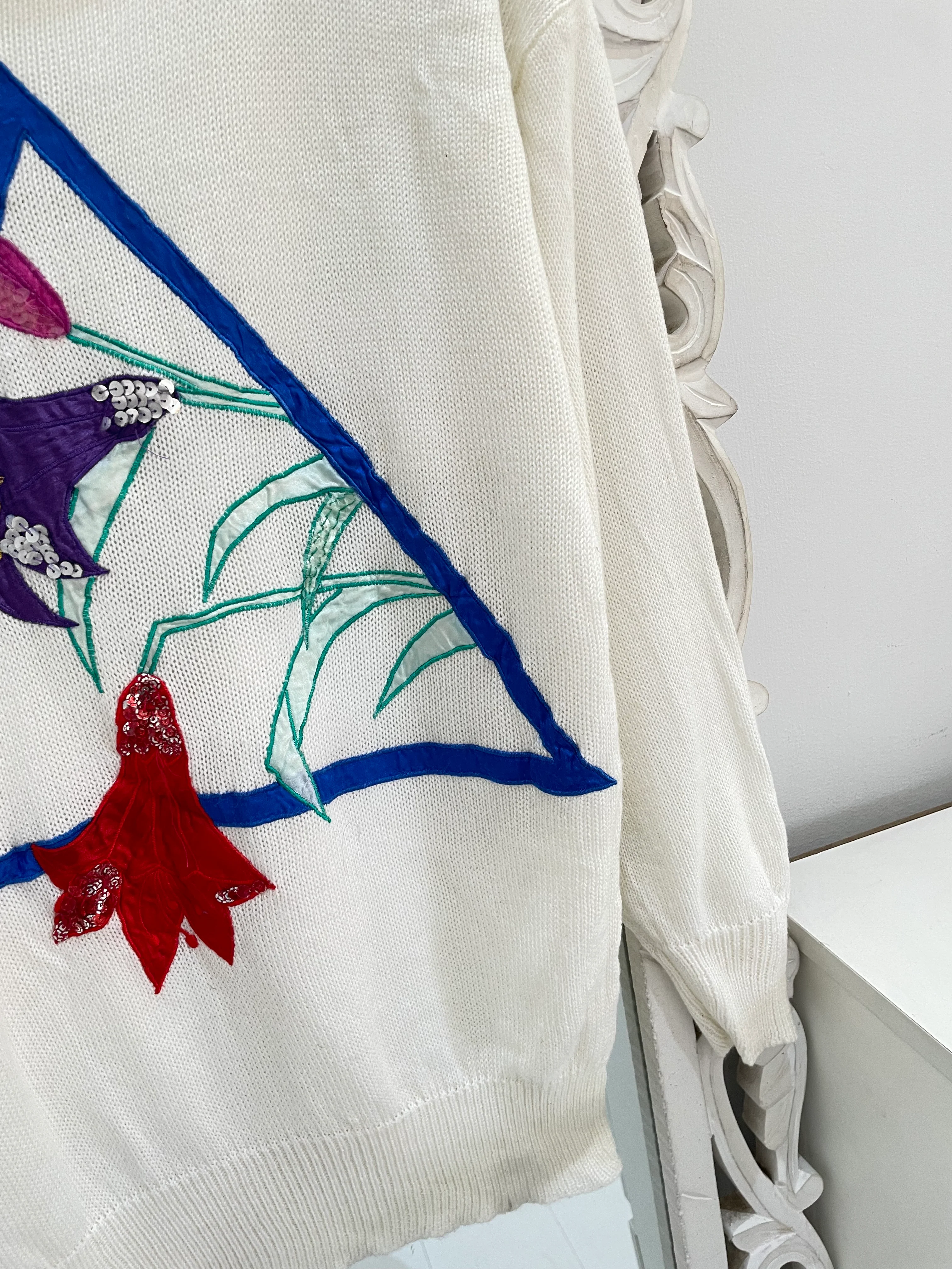 Embroidered Sweater-Bust 40 - Image 2