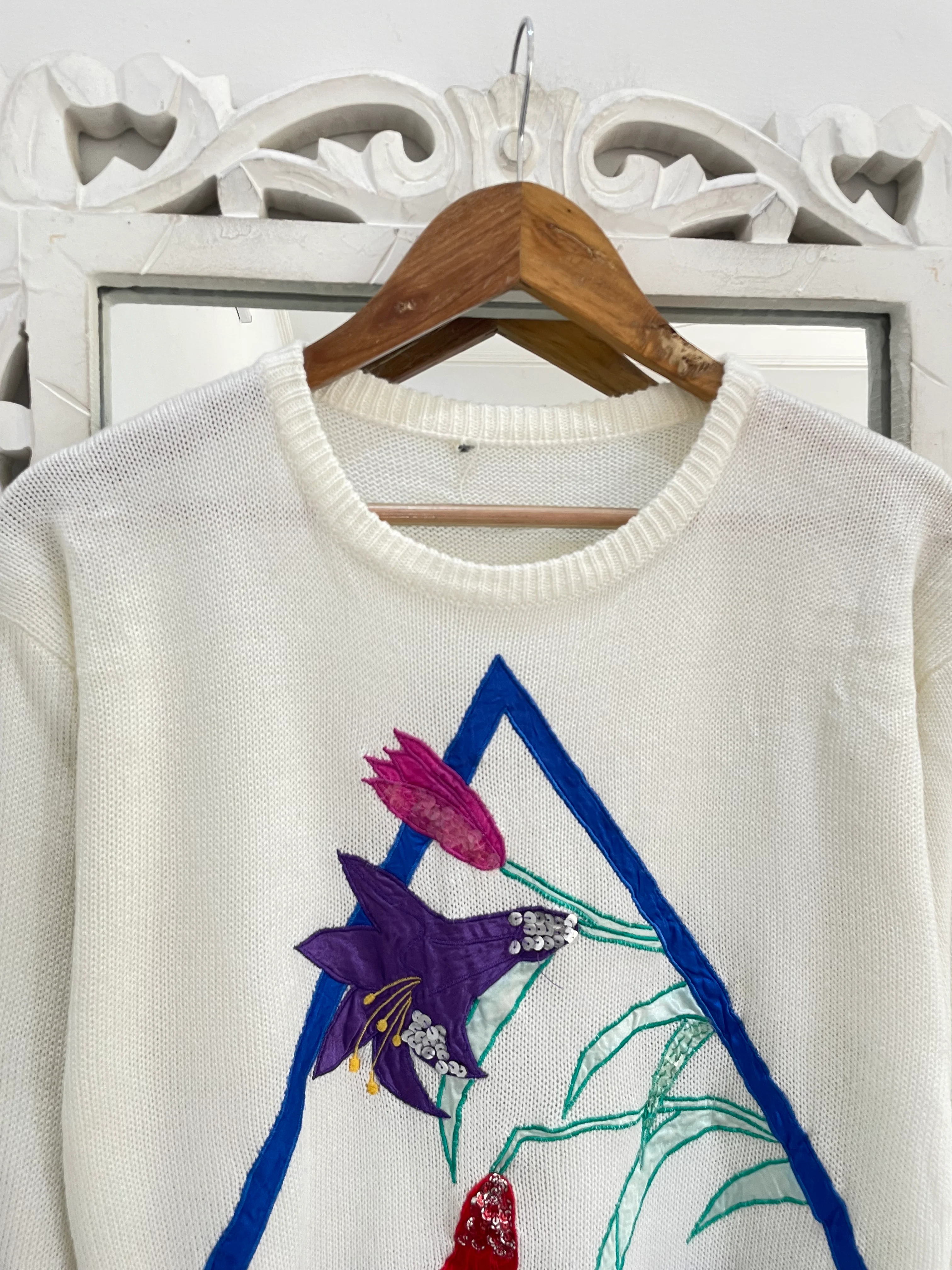 Embroidered Sweater-Bust 40 - Image 3