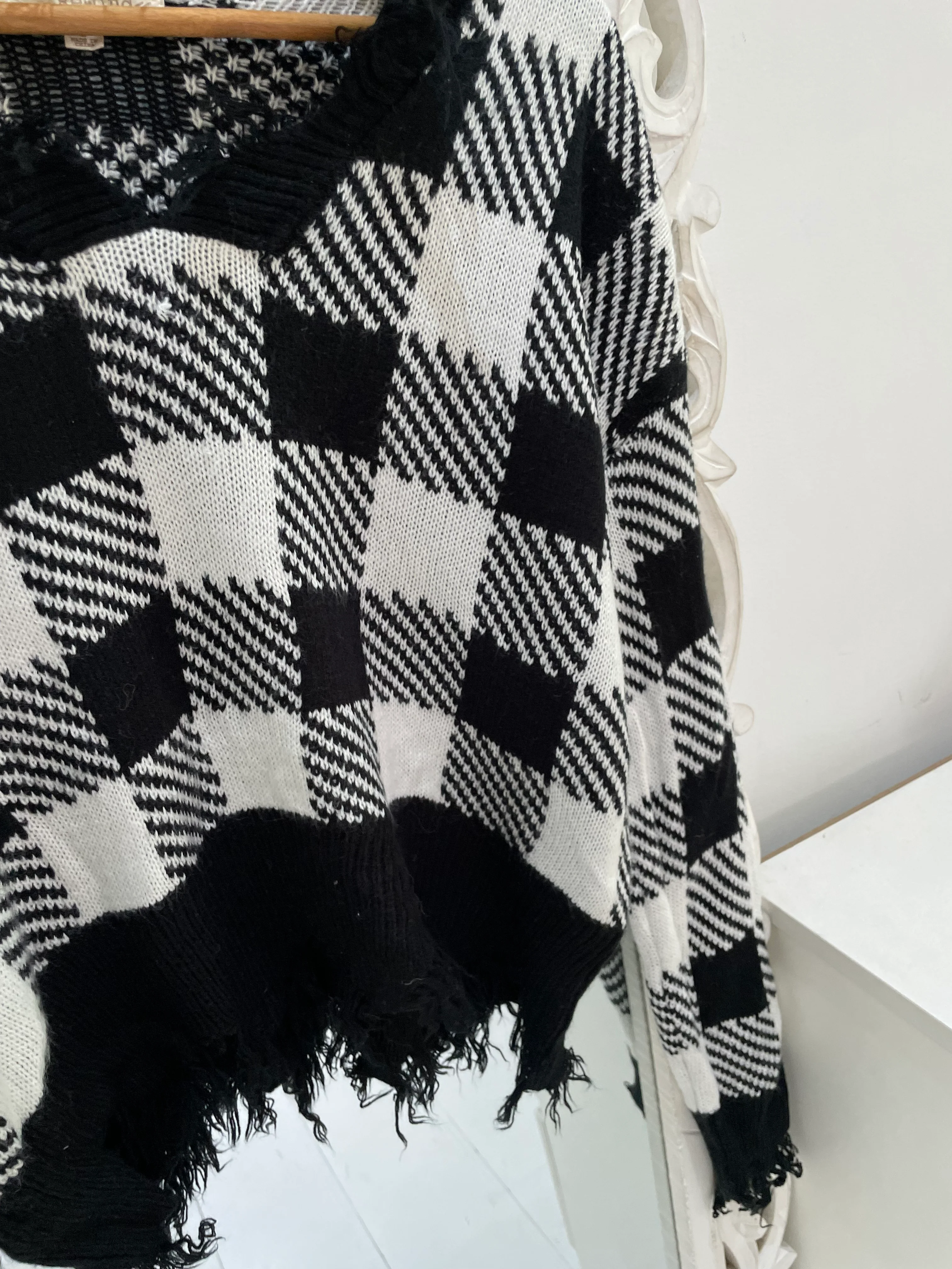 Plaid Sweater-Bust 44 - Image 3