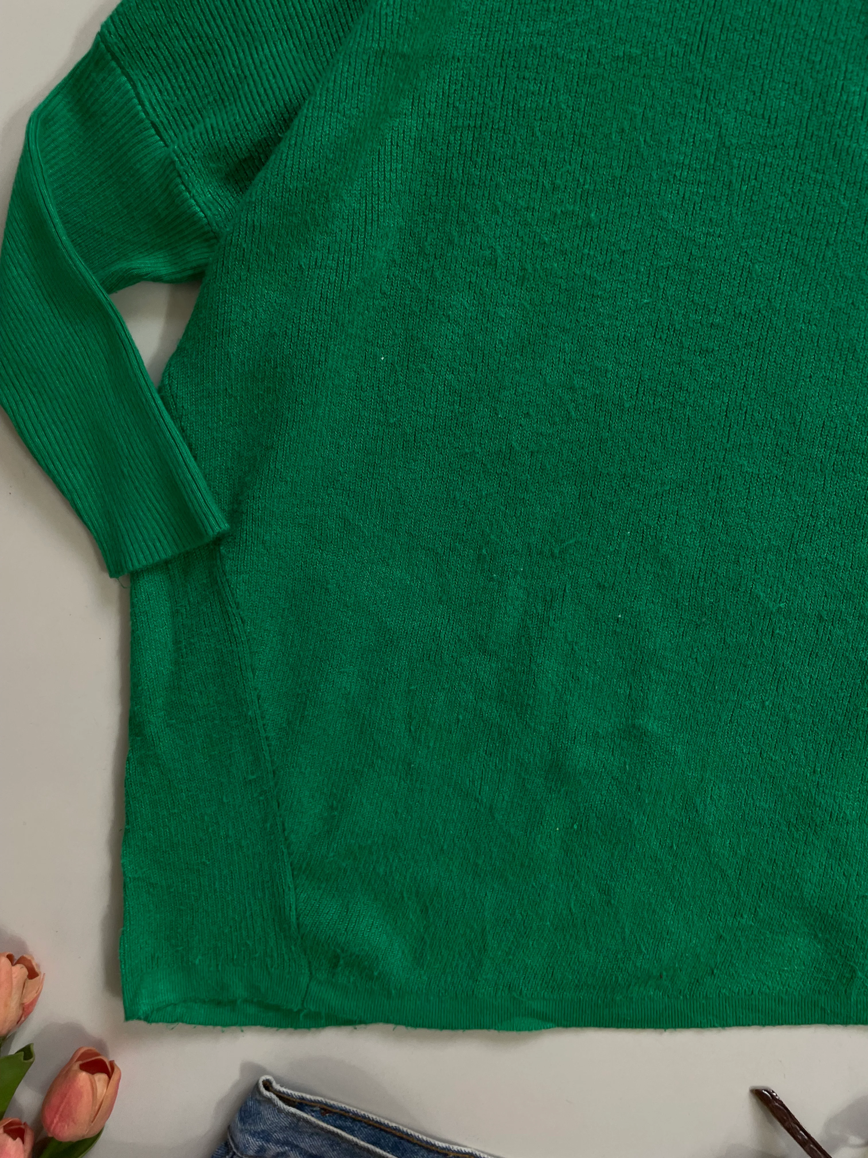 Asymmetric Green Sweater-Bust 36 to 40 - Image 3