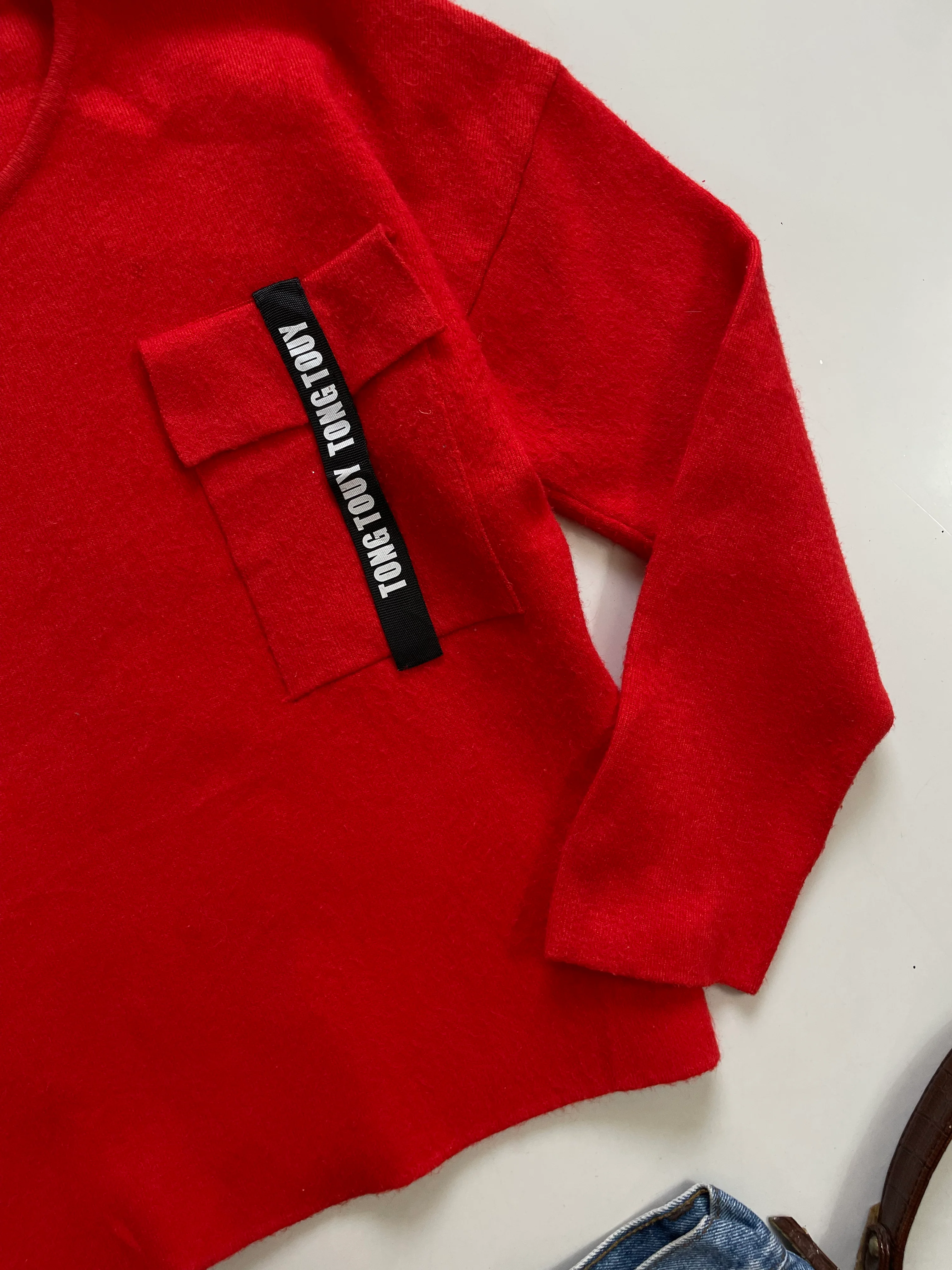 Yongshi Red Soft Sweater-Bust 34 to 36 - Image 3