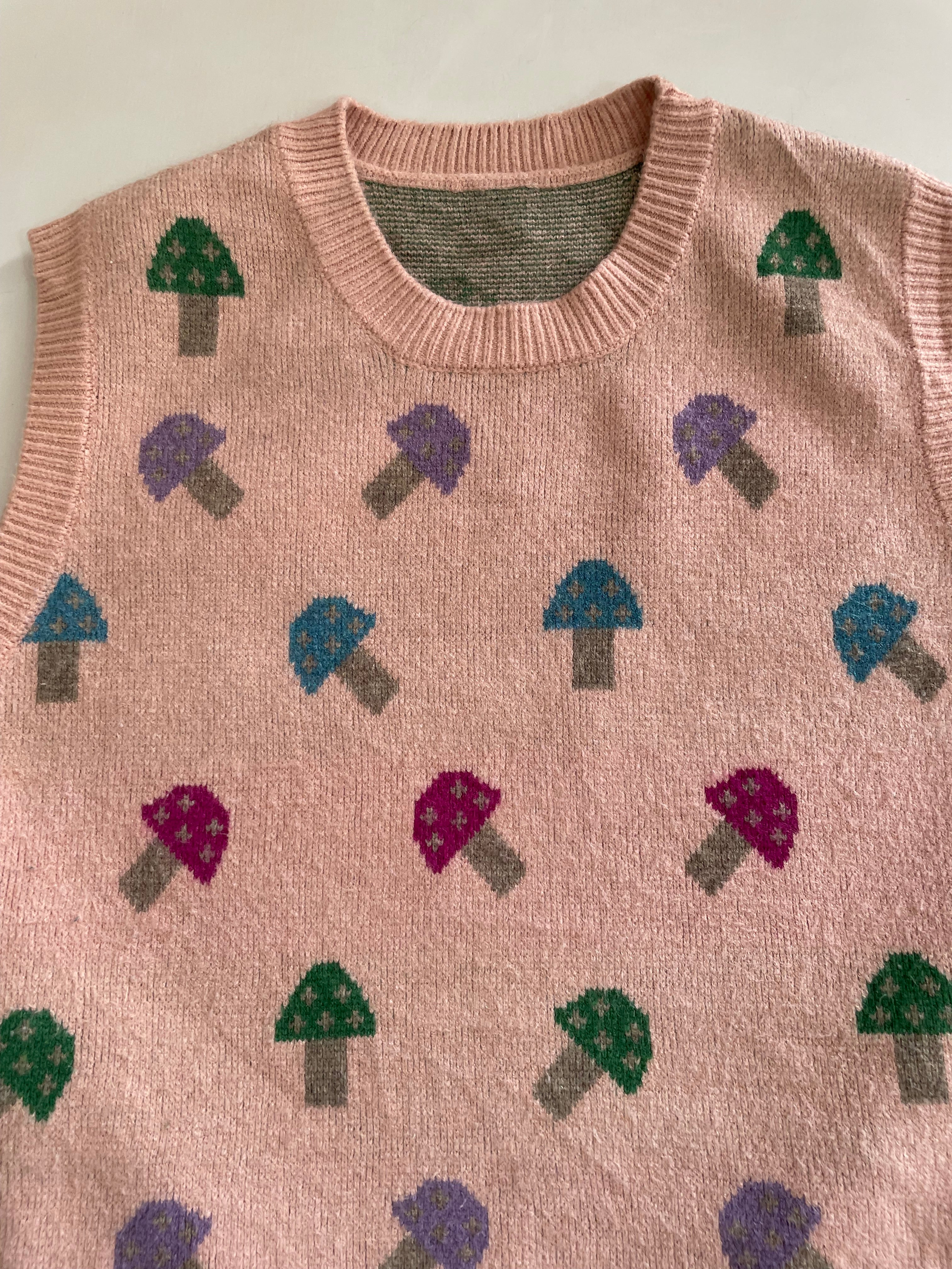 Shrooms Sweater Vest-Bust 44 - Image 2