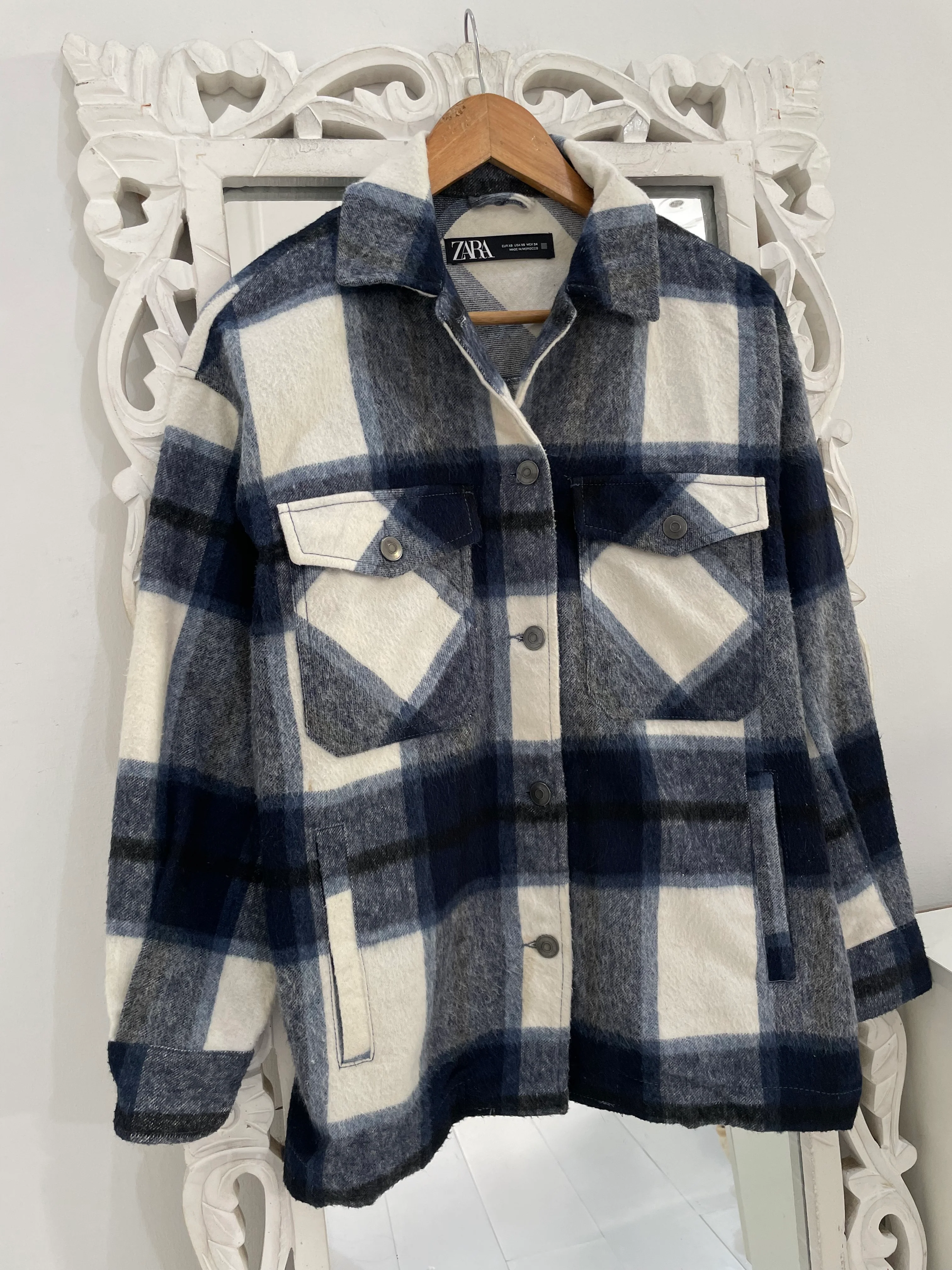 Zara Thick Warm Shacket-Chest 46