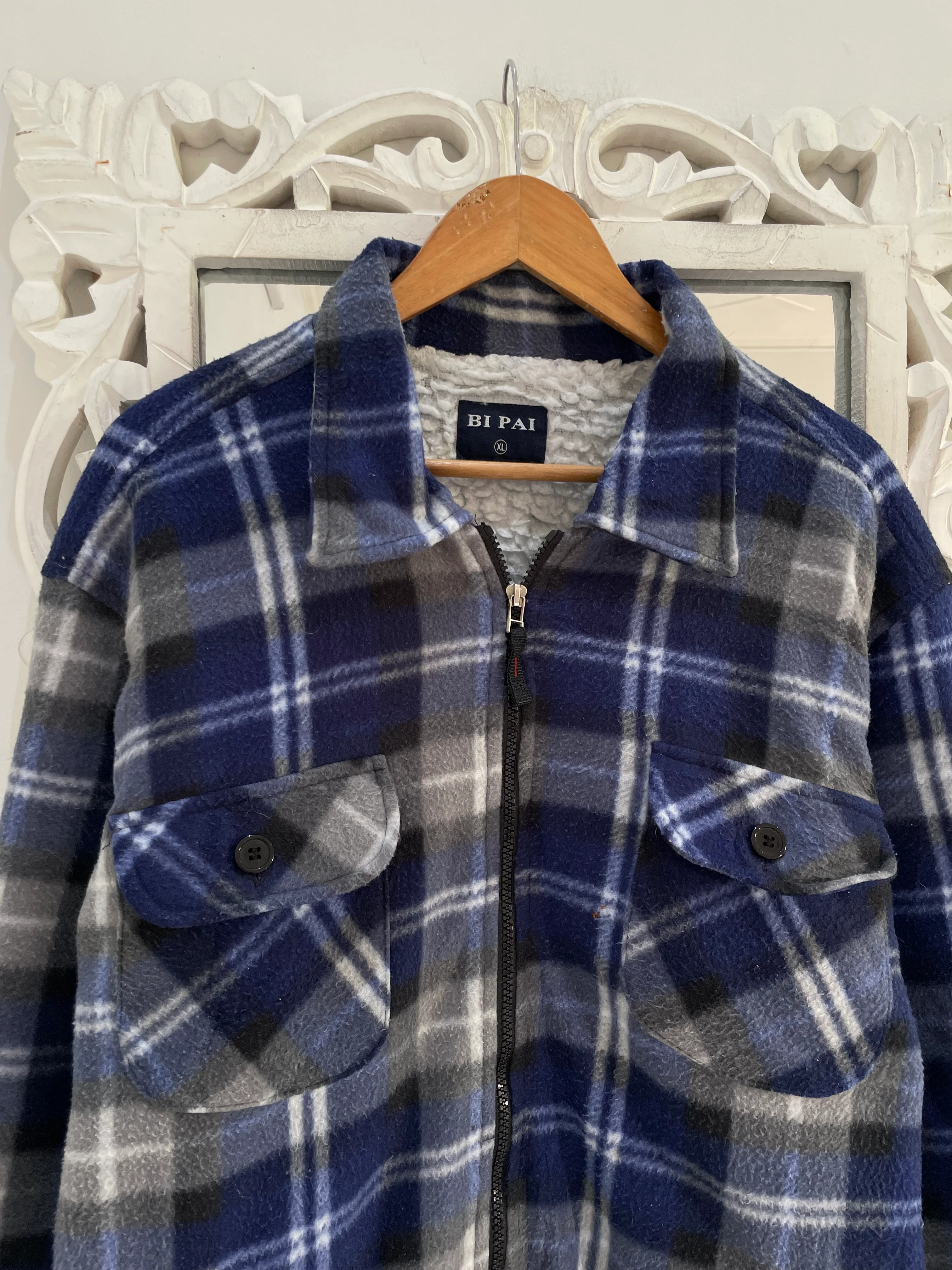 Thick Warm Sherpa Shacket-Chest 48 - Image 2