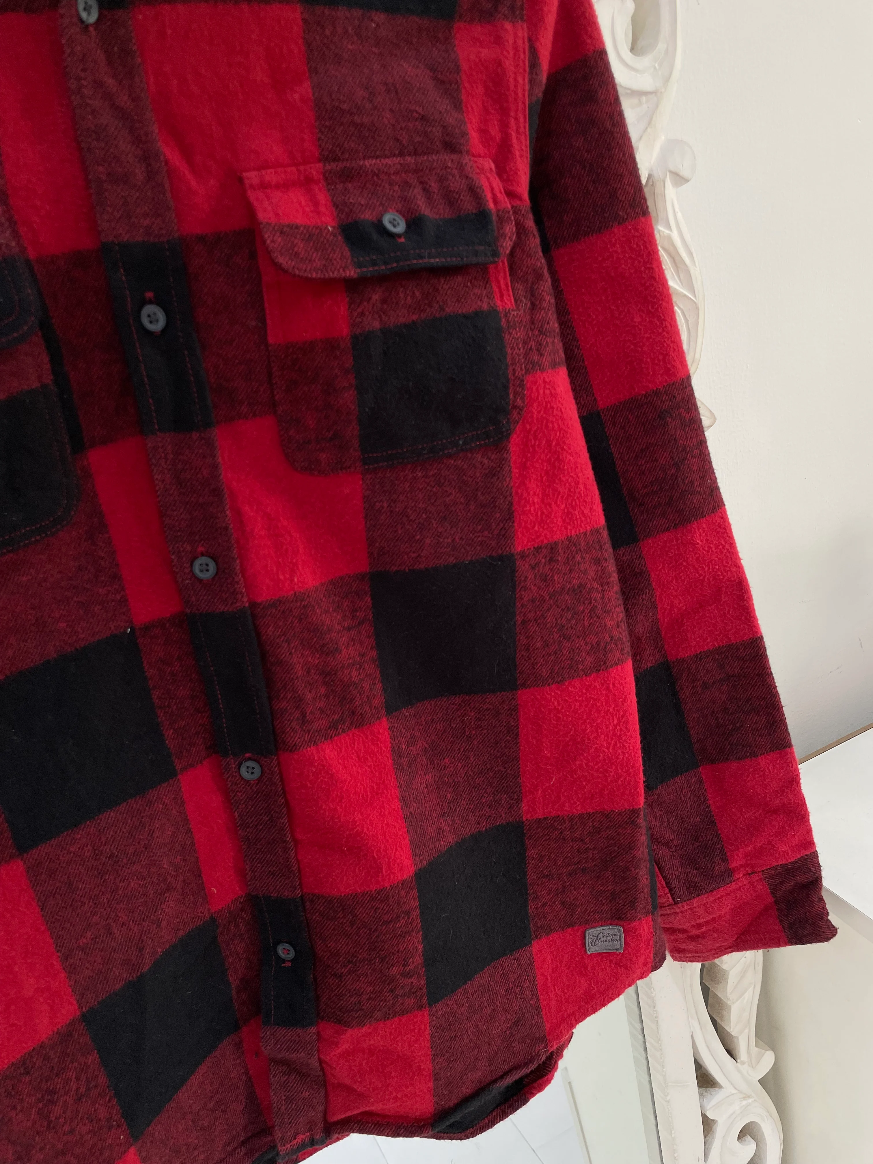 Zara Checkered Shirt-Chest 36 - Image 3