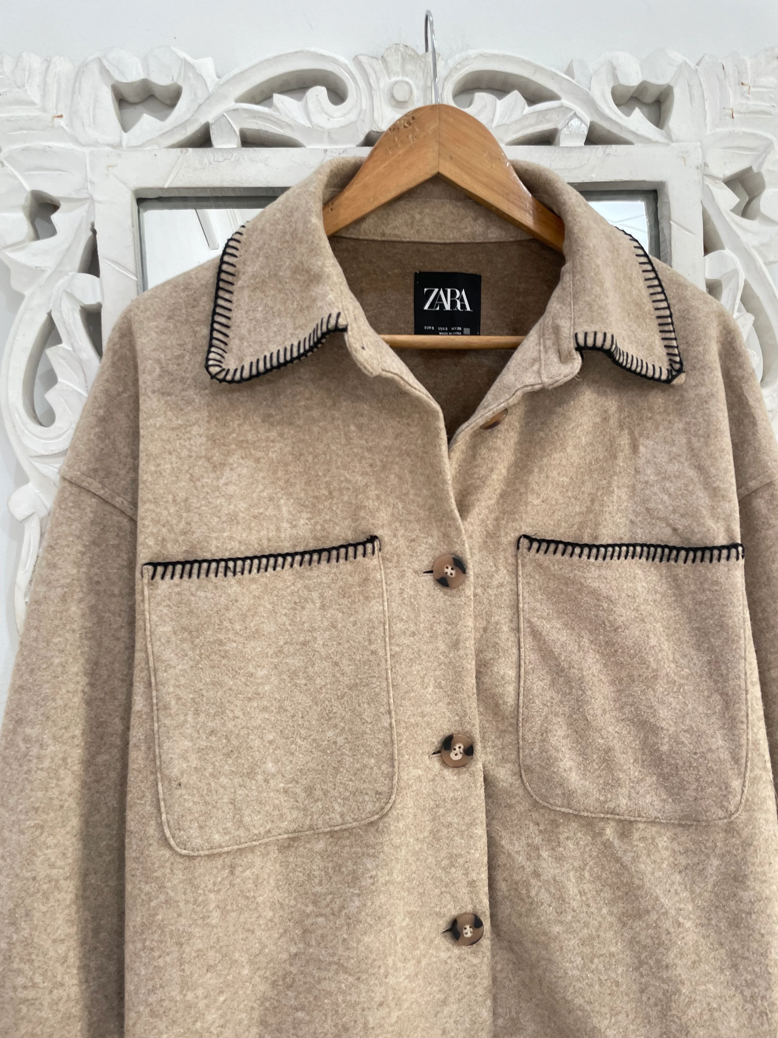 Zara Thick Warm Shacket-Chest 44 - Image 2