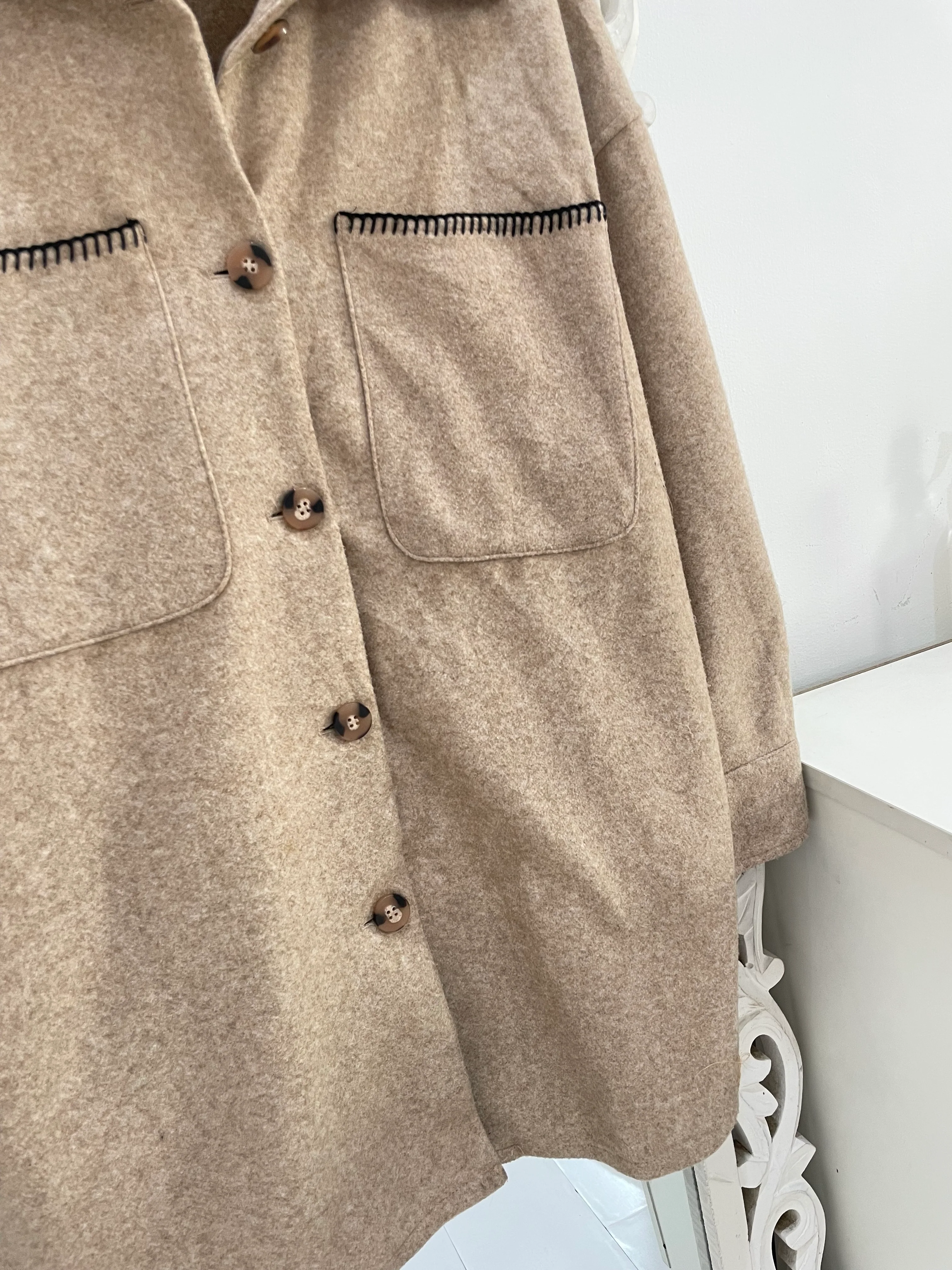 Zara Thick Warm Shacket-Chest 44 - Image 3
