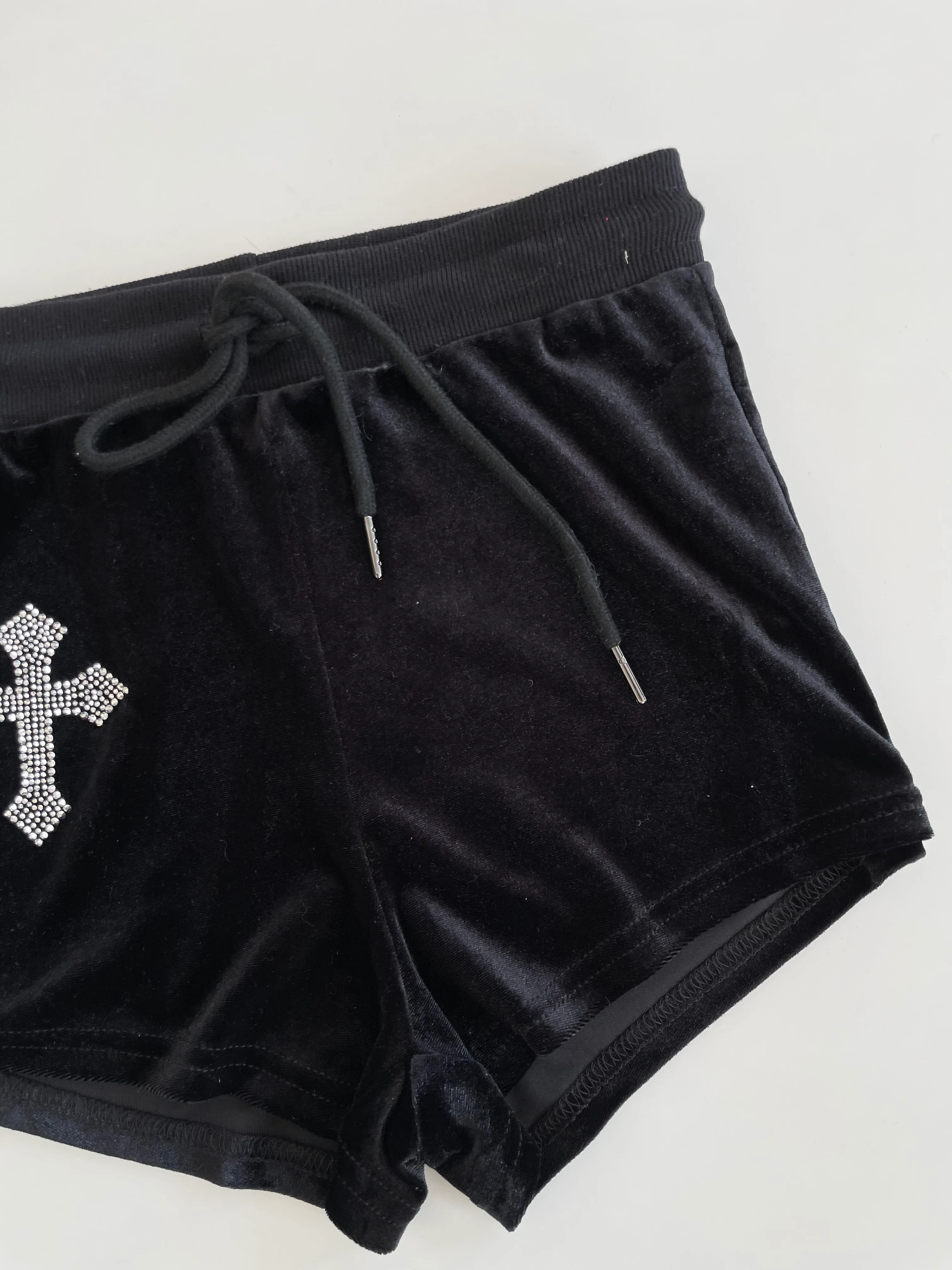 Chenille Rhinestone Shorts-Waist 26 to 28 - Image 2