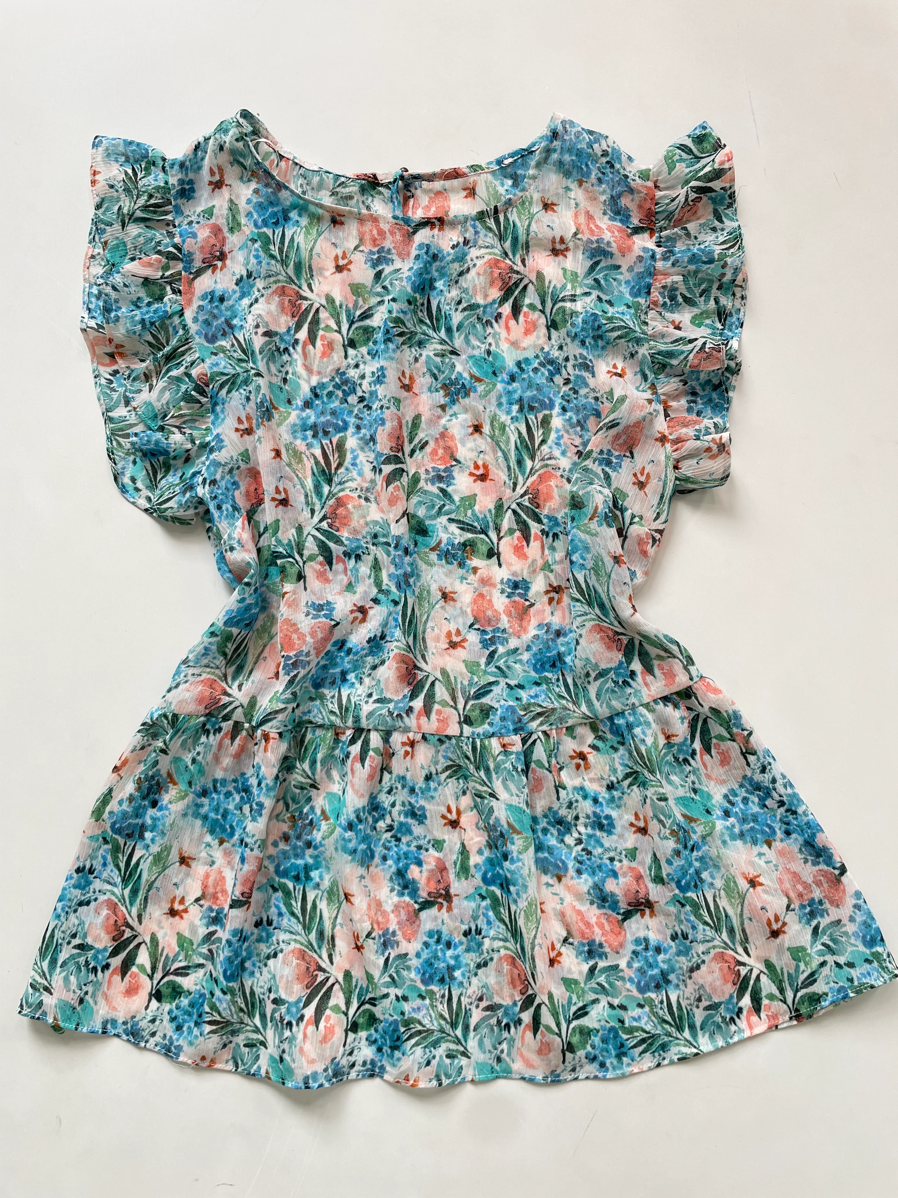 Sheer Soft Chiffon Top-Bust 36 to 38