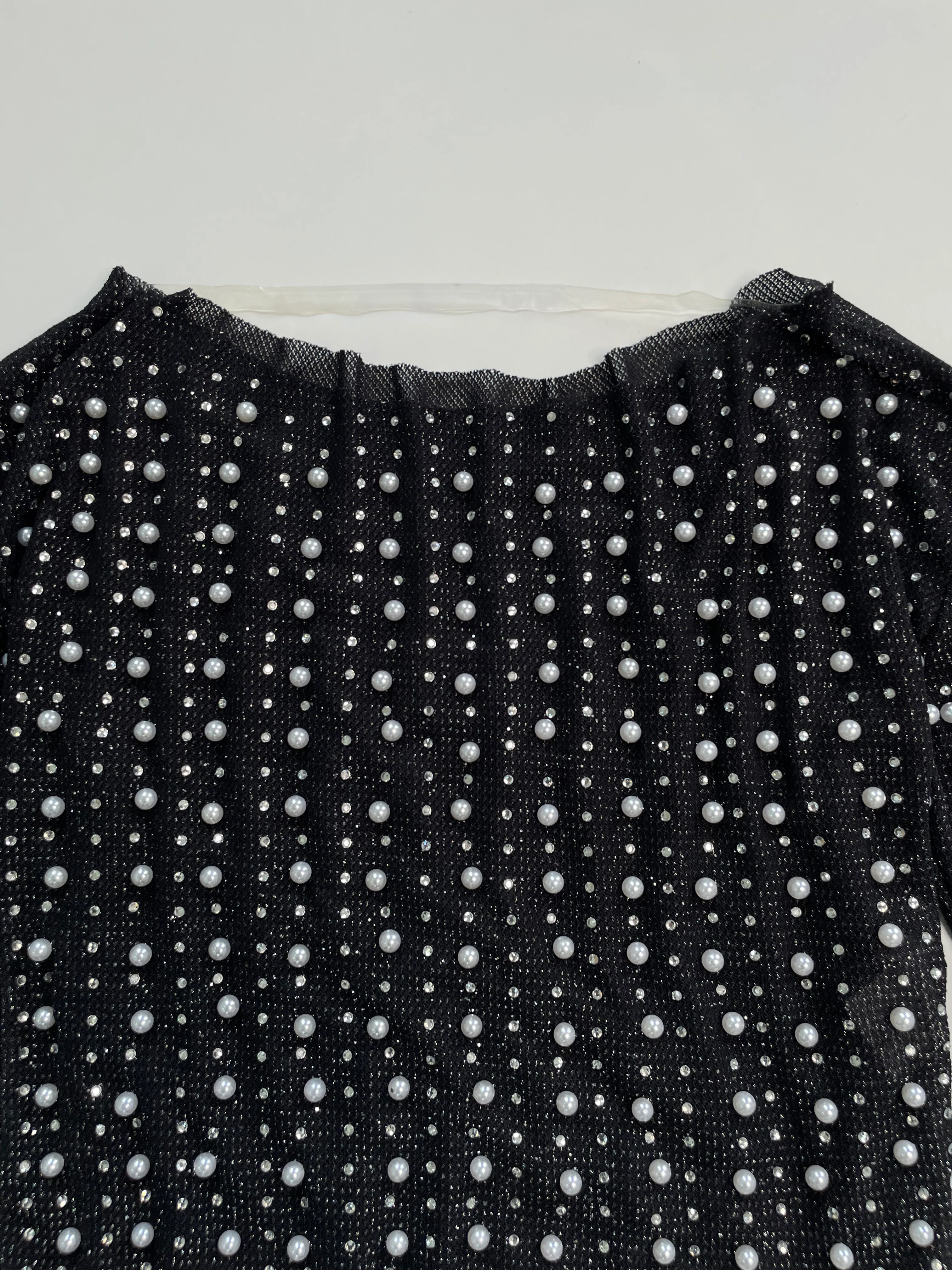 Pearls & Rhinestones Sheer Top-Bust 38 to 40 - Image 2