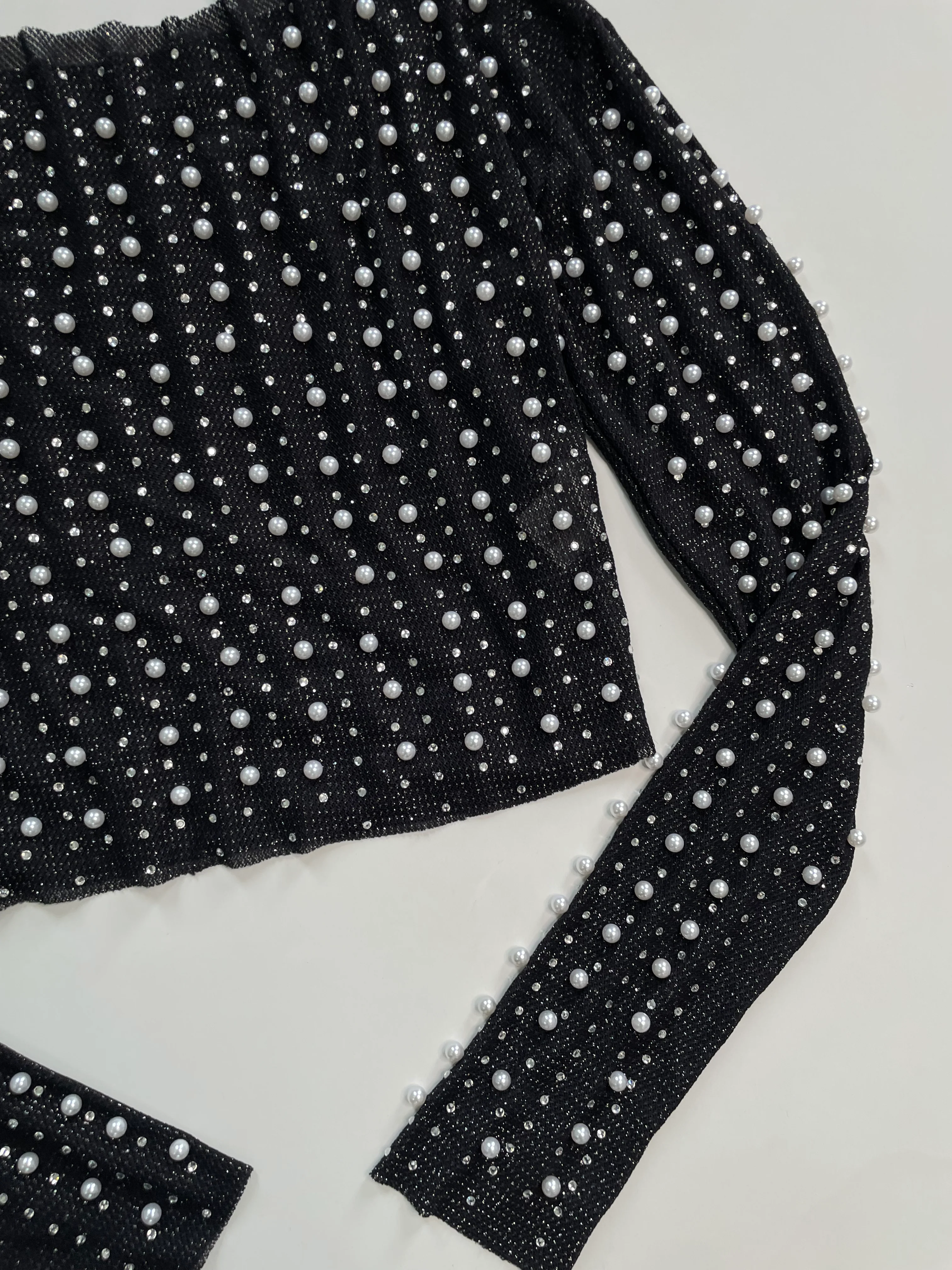 Pearls & Rhinestones Sheer Top-Bust 38 to 40 - Image 3