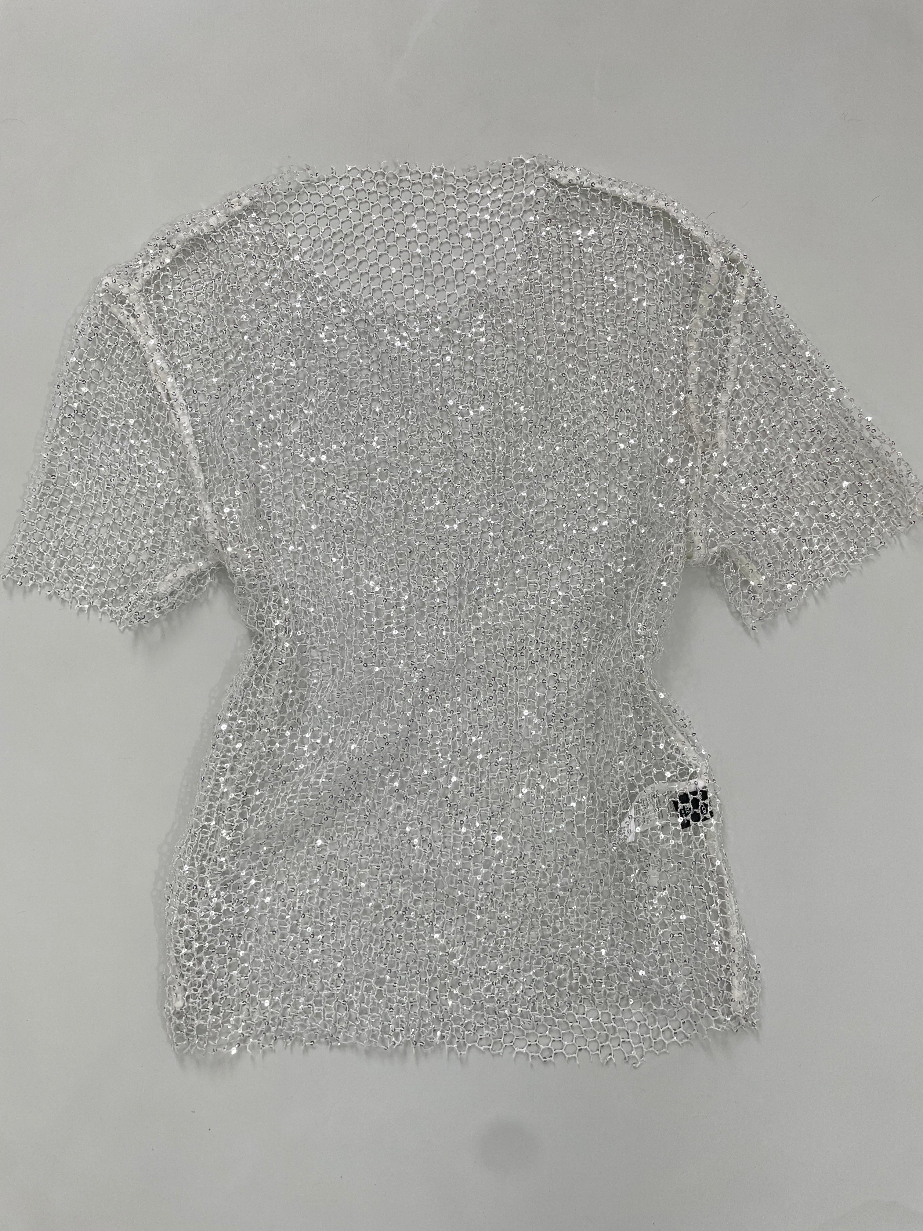 Fever City Sheer Sequin Top-Bust 34 to 36