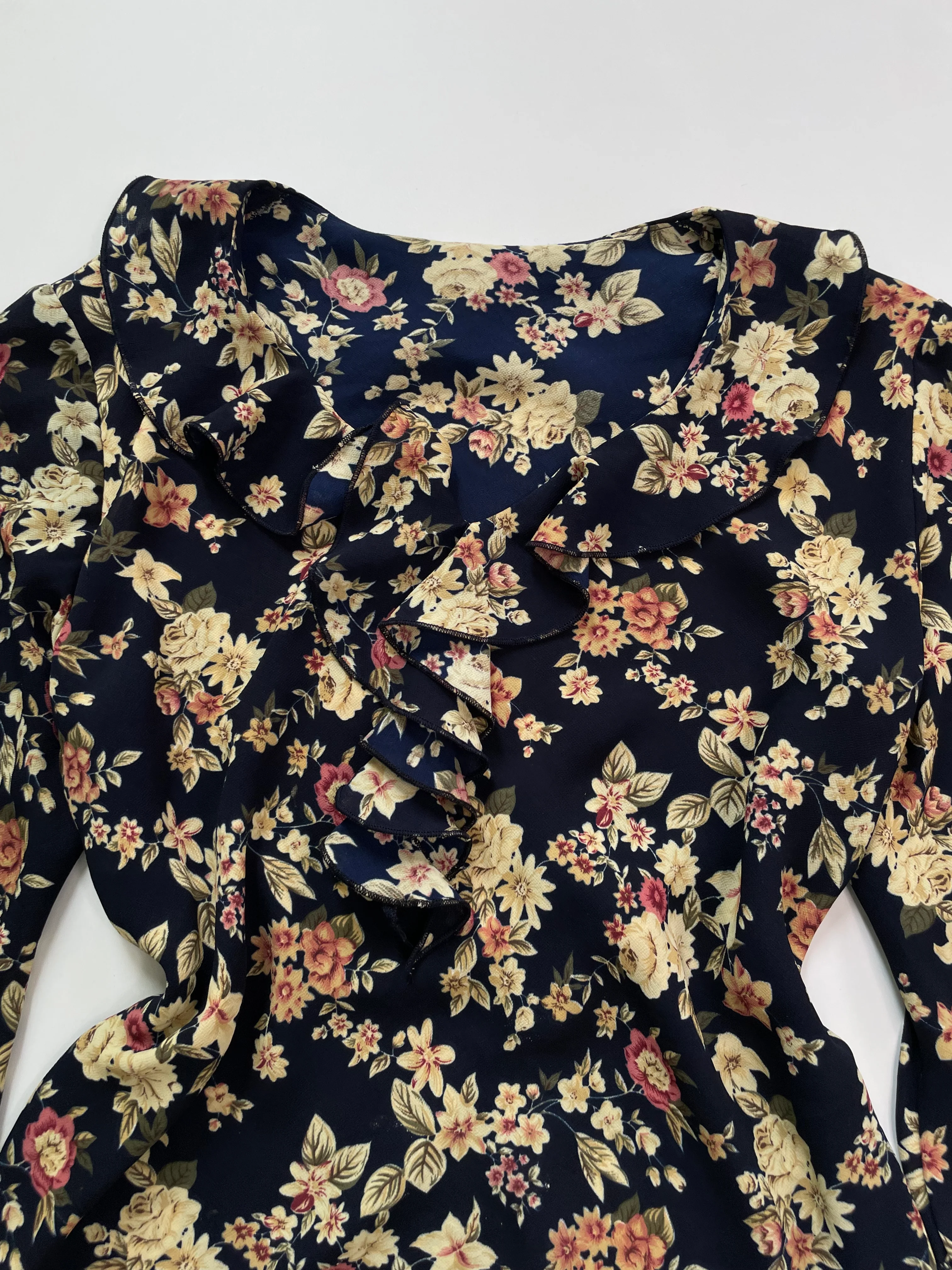 Floral Top with back ties-Bust 42 - Image 2
