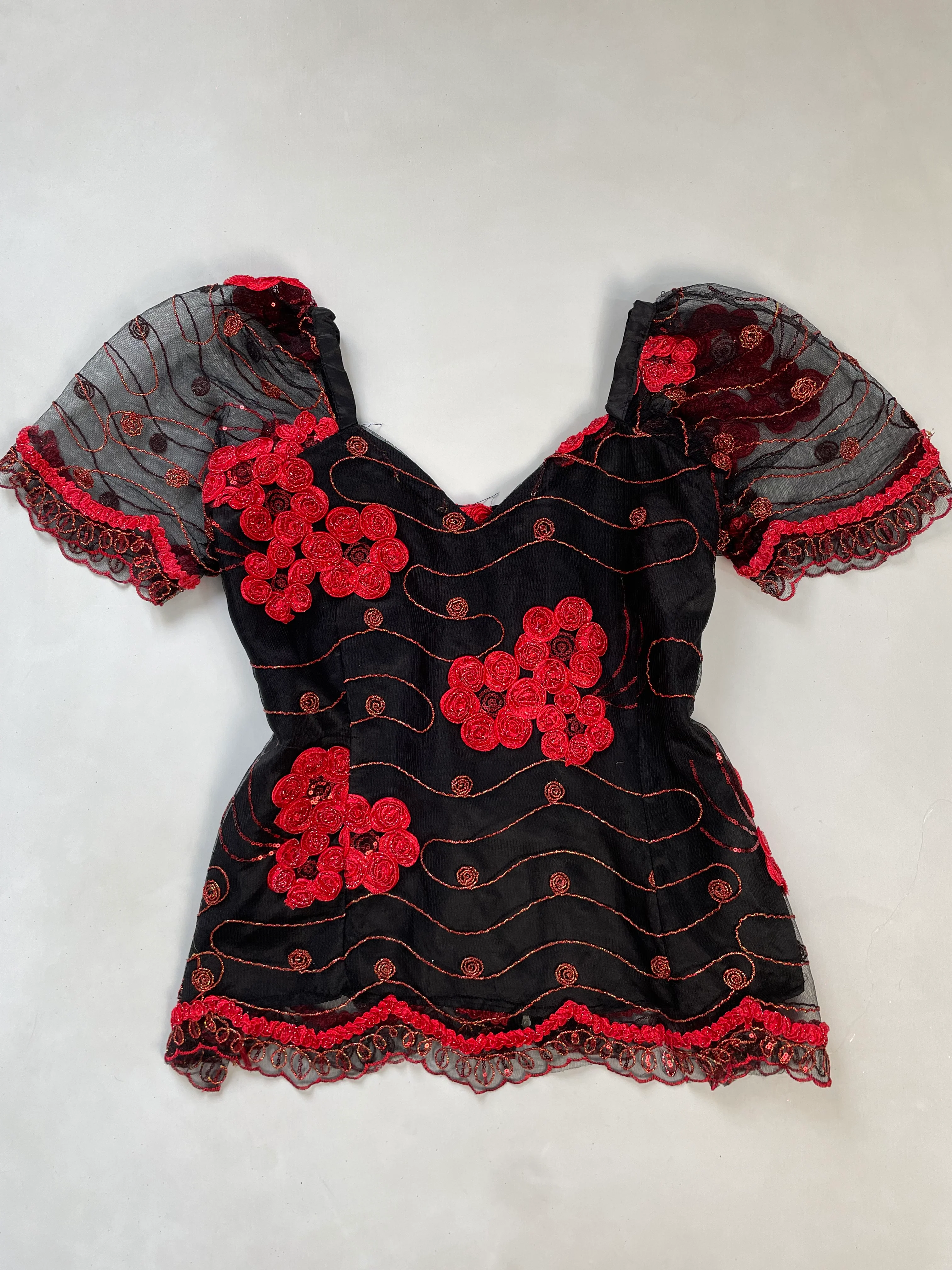 Vintage Sequin Top-Bust 42