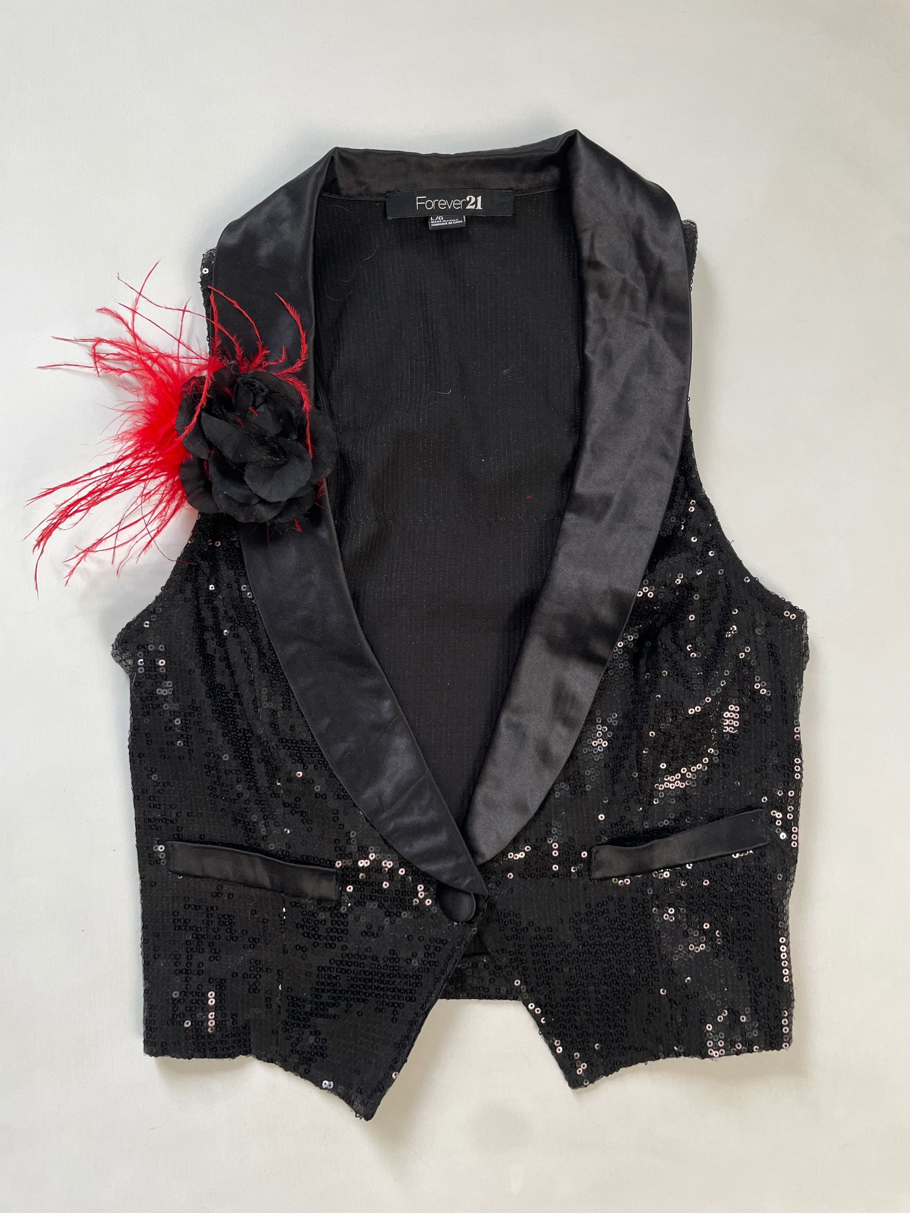 Sequin Top-Bust 34