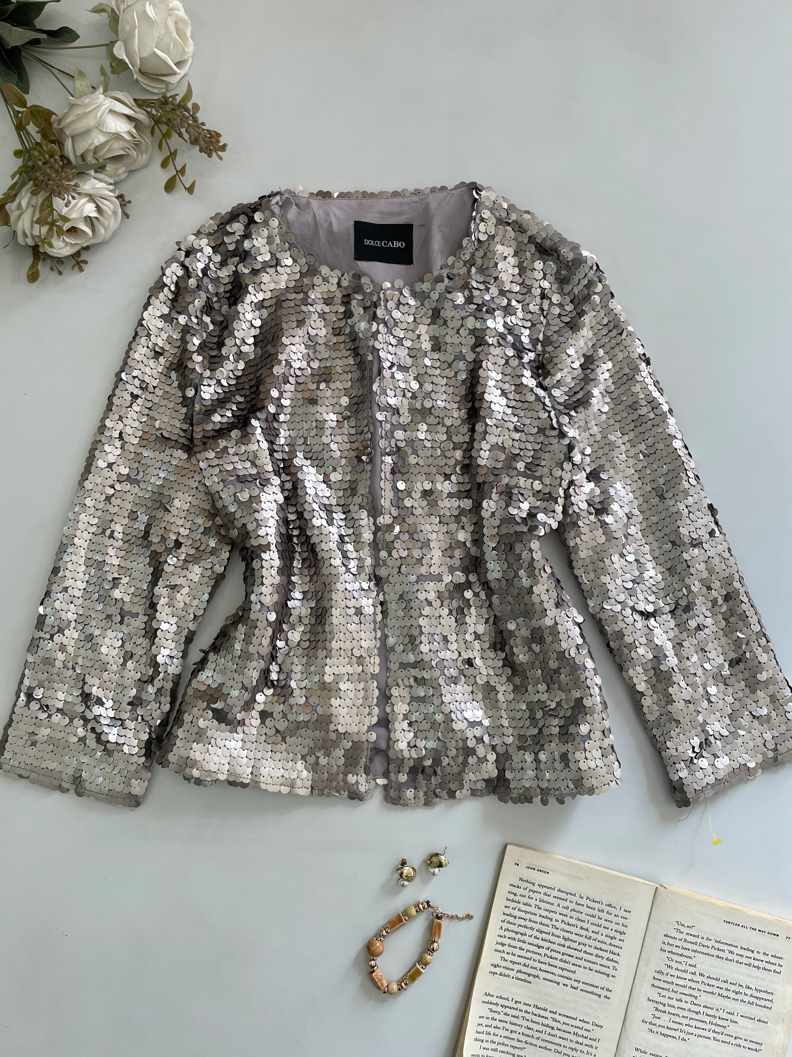 Dolce Cabo Sequin Top-Bust 38