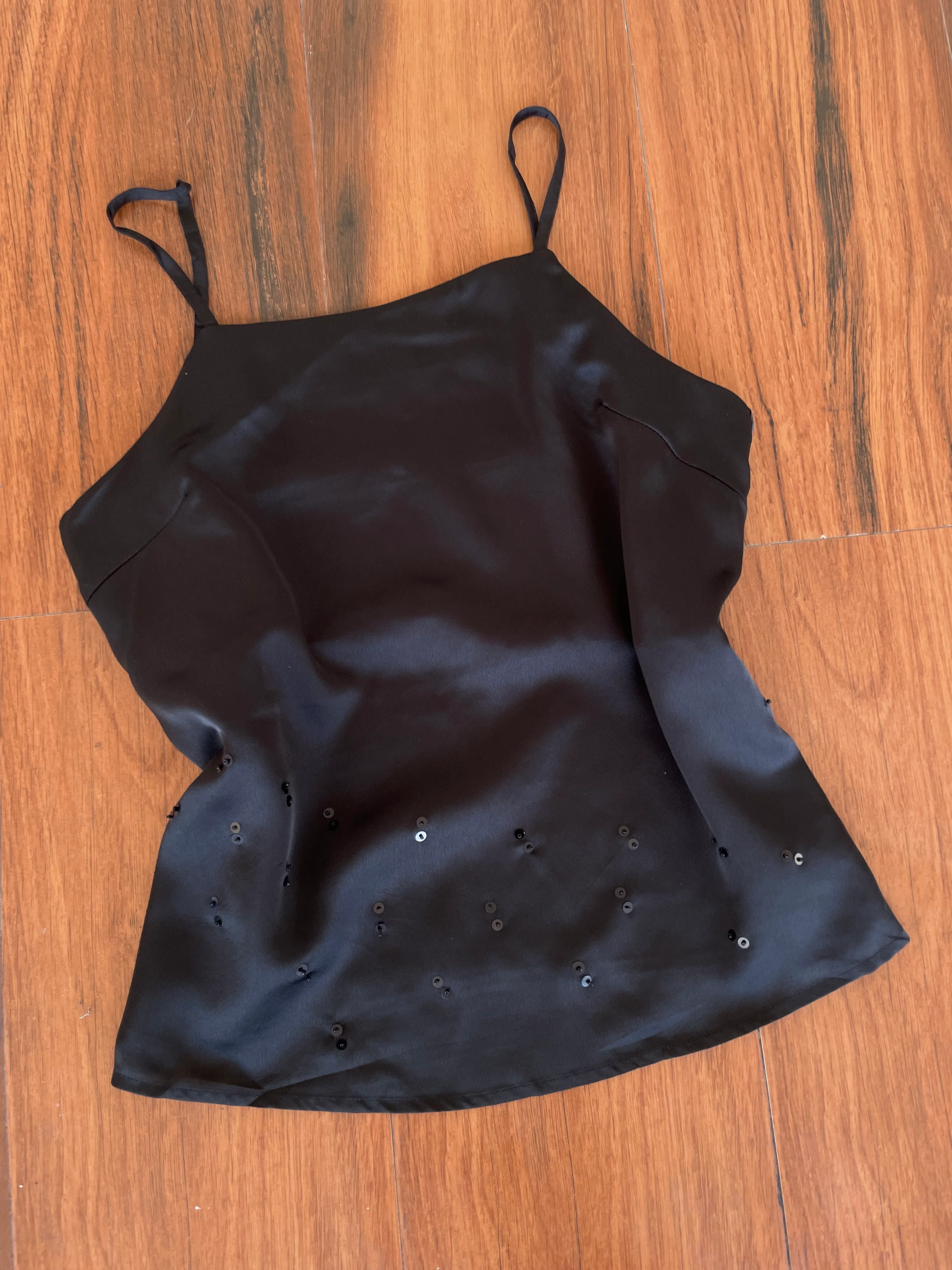 Satin Sequin Top-Bust 40