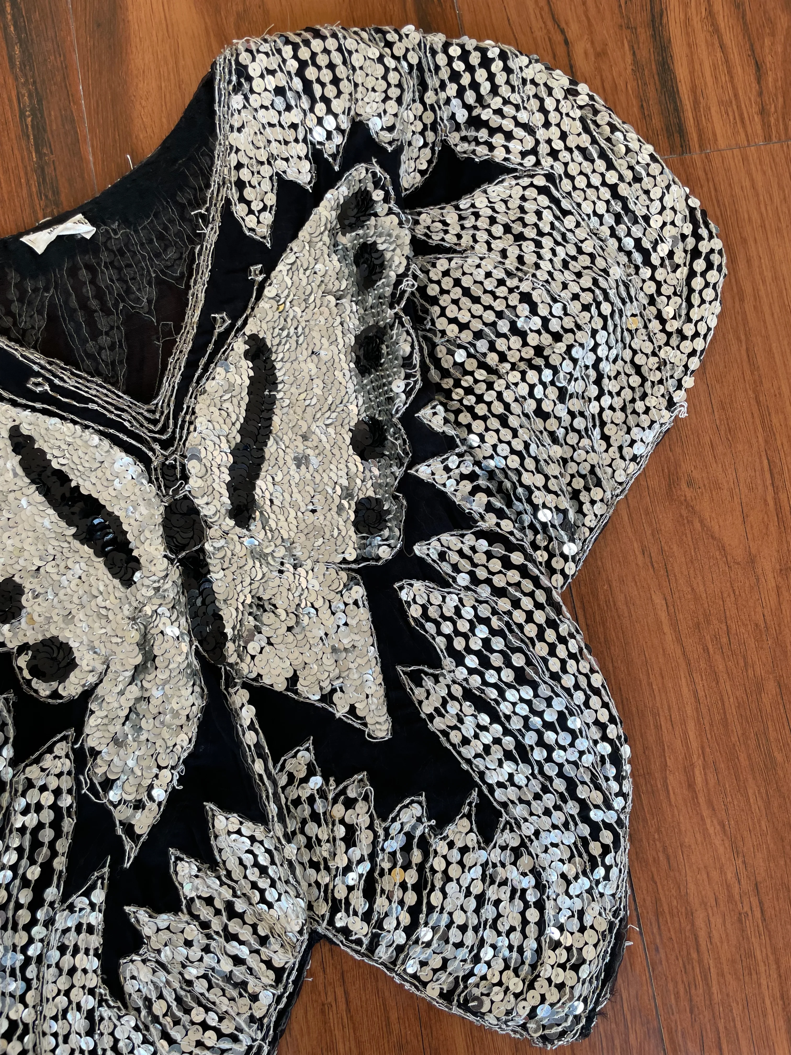 Butterfly Sequin Top-Bust 38 - Image 3