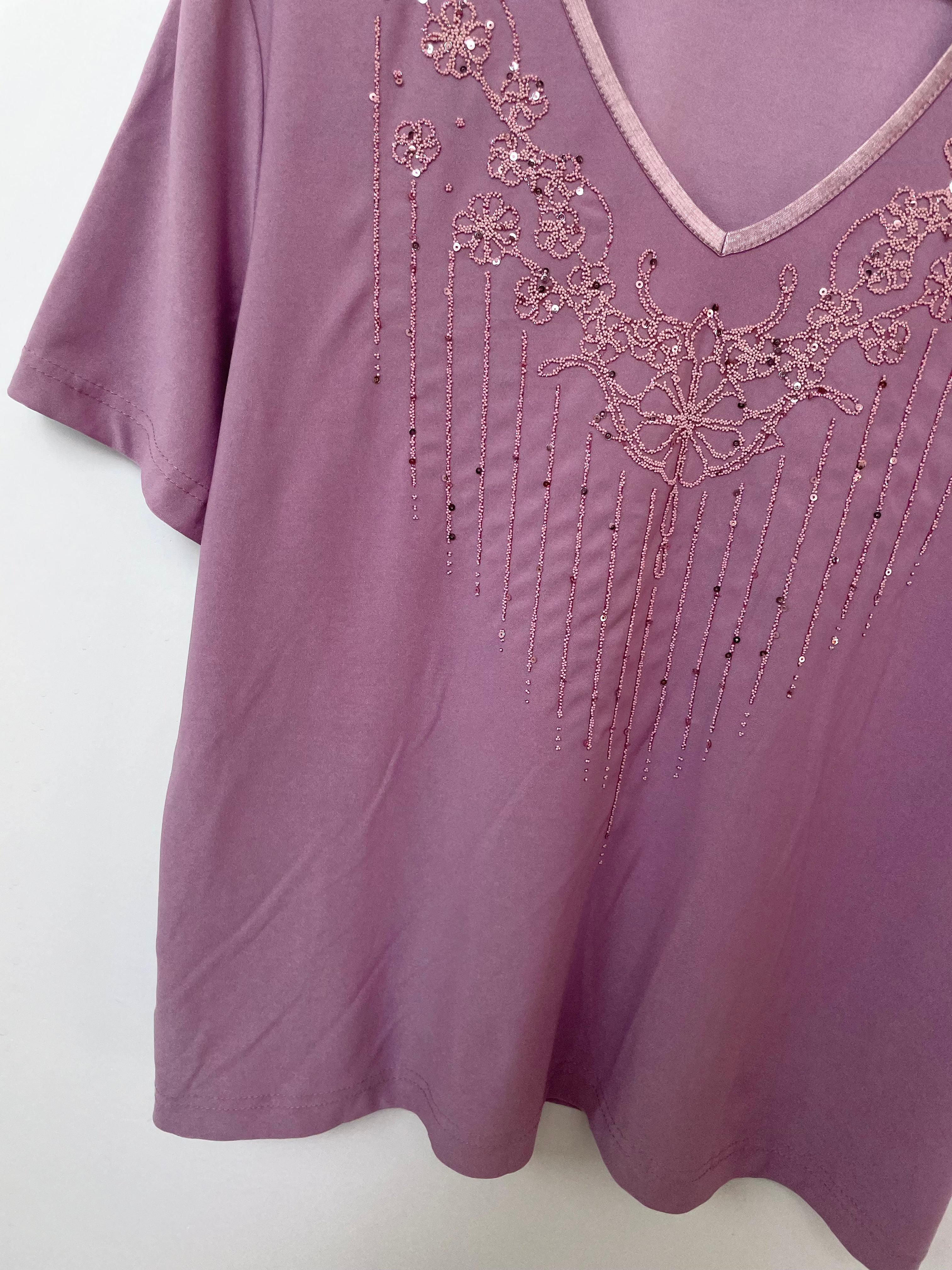 Paprika Vintage Sequin Top-Bust 46 to 50 - Image 3