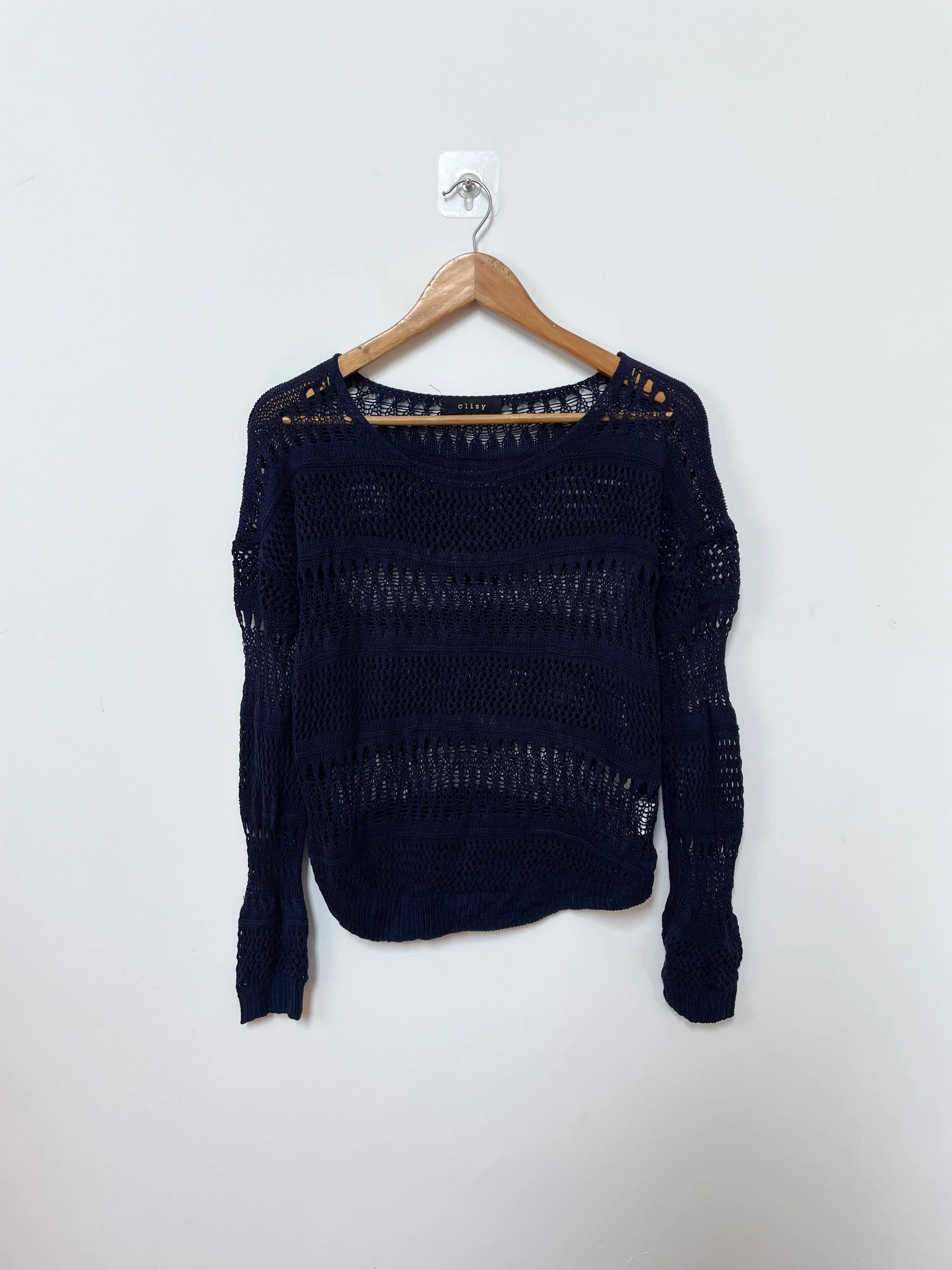 Sheer Crochet Top-Bust 42 to 46