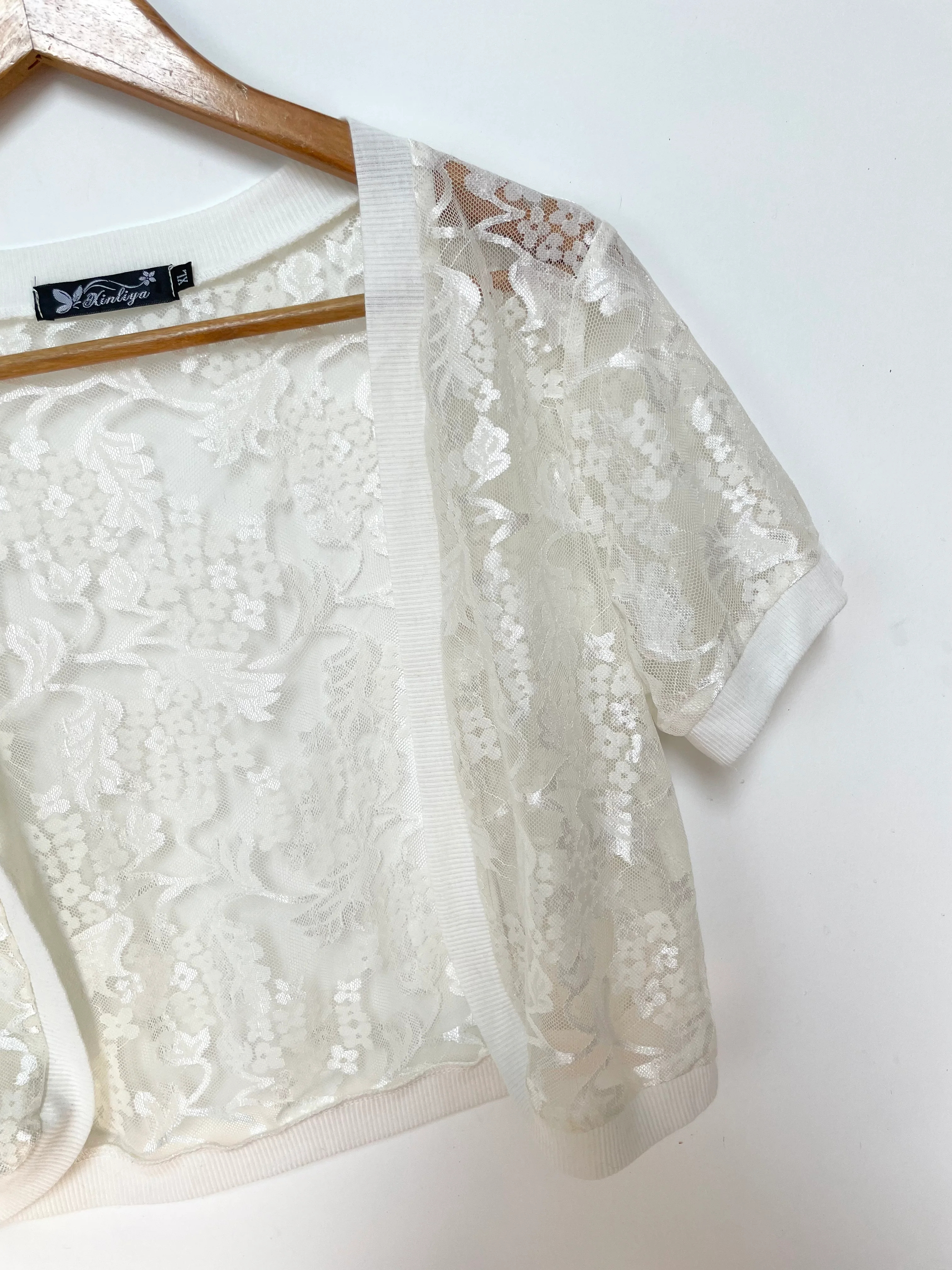 Sheer Lace Shrug-Bust 36 to 40 - Image 3