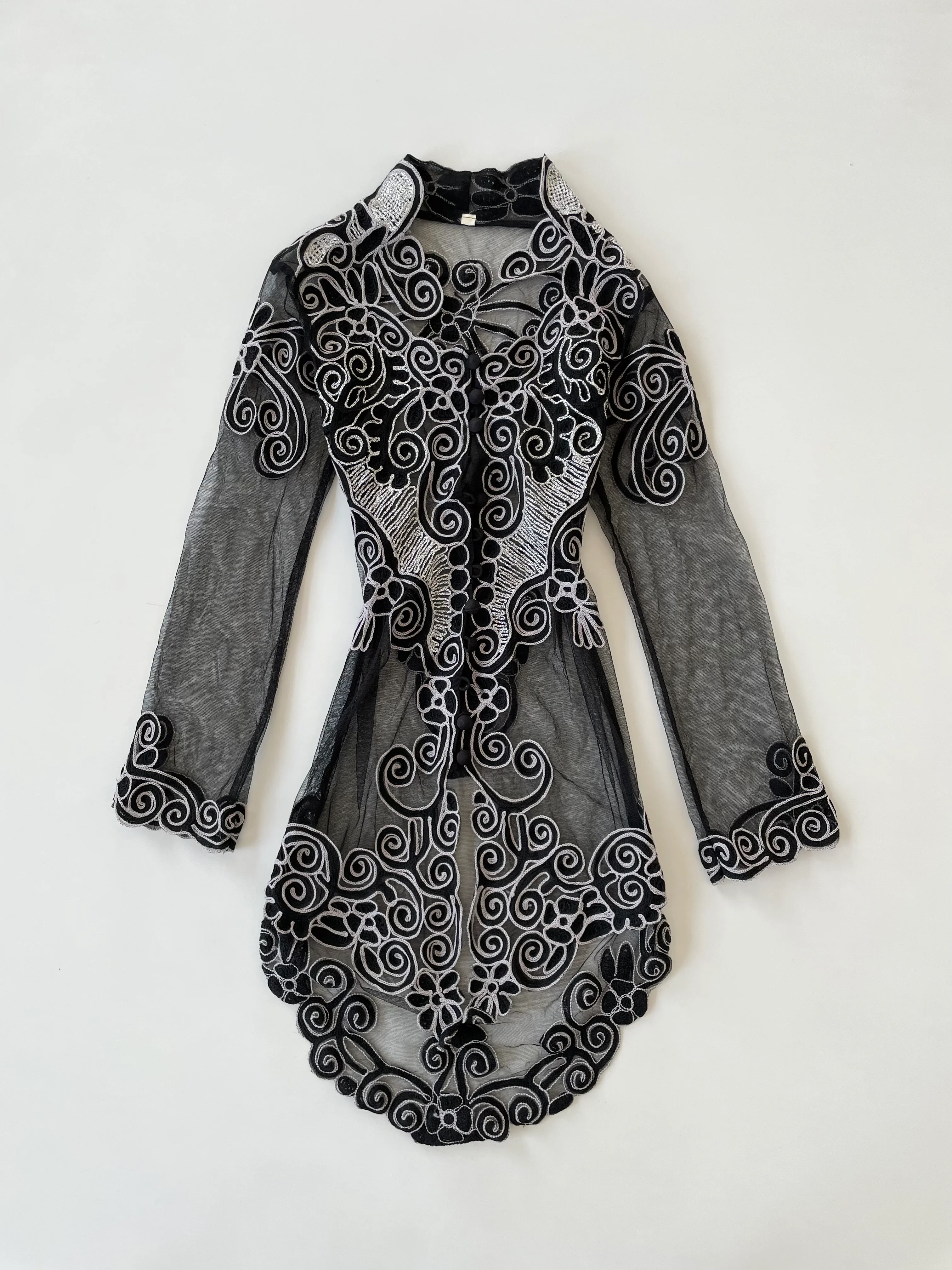 Embroidered Vintage Top-Bust 30