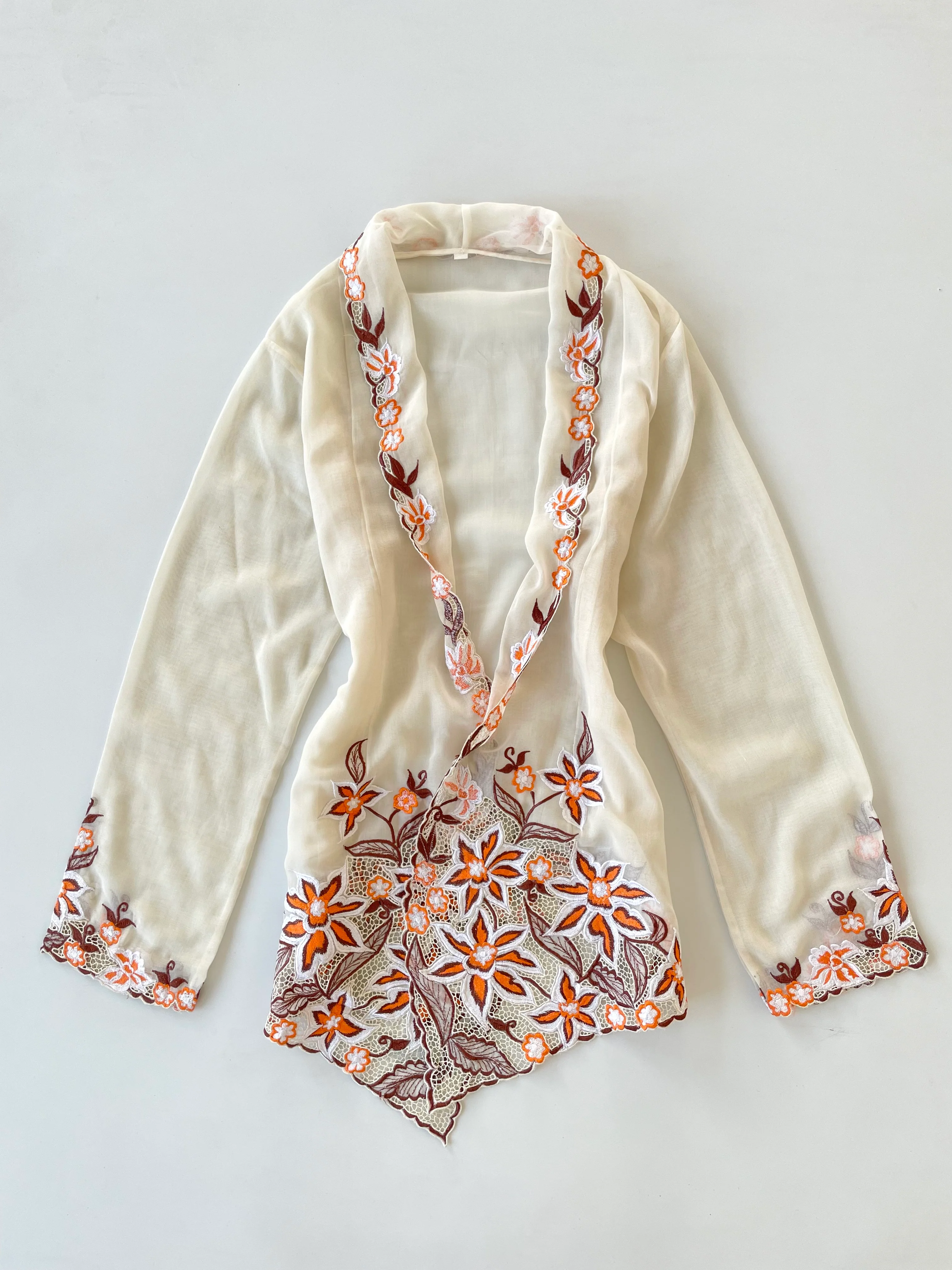 Embroidered Vintage Top-Bust 36