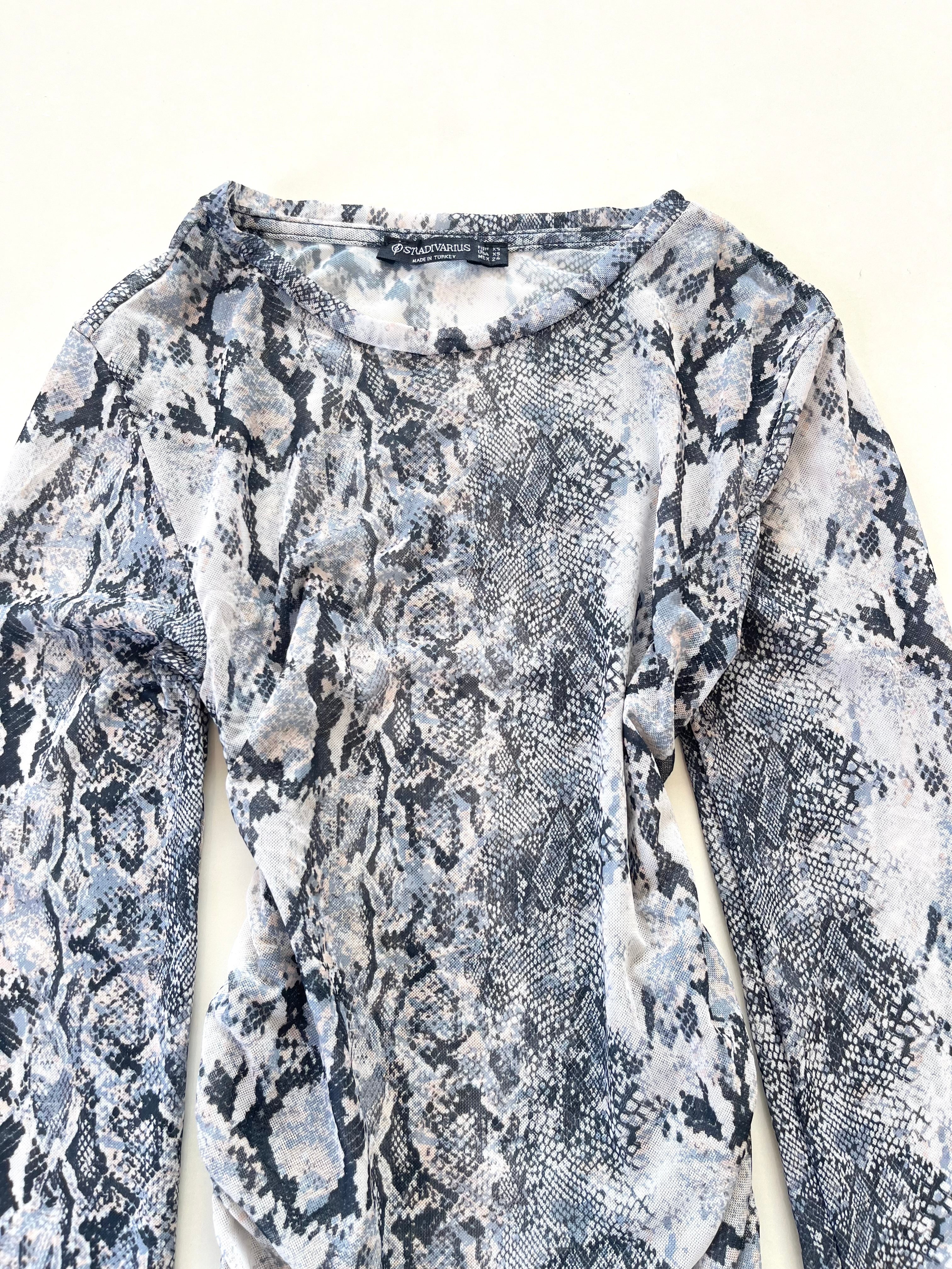 Snakeskin Sheer Top-Bust 26 to 30 - Image 3
