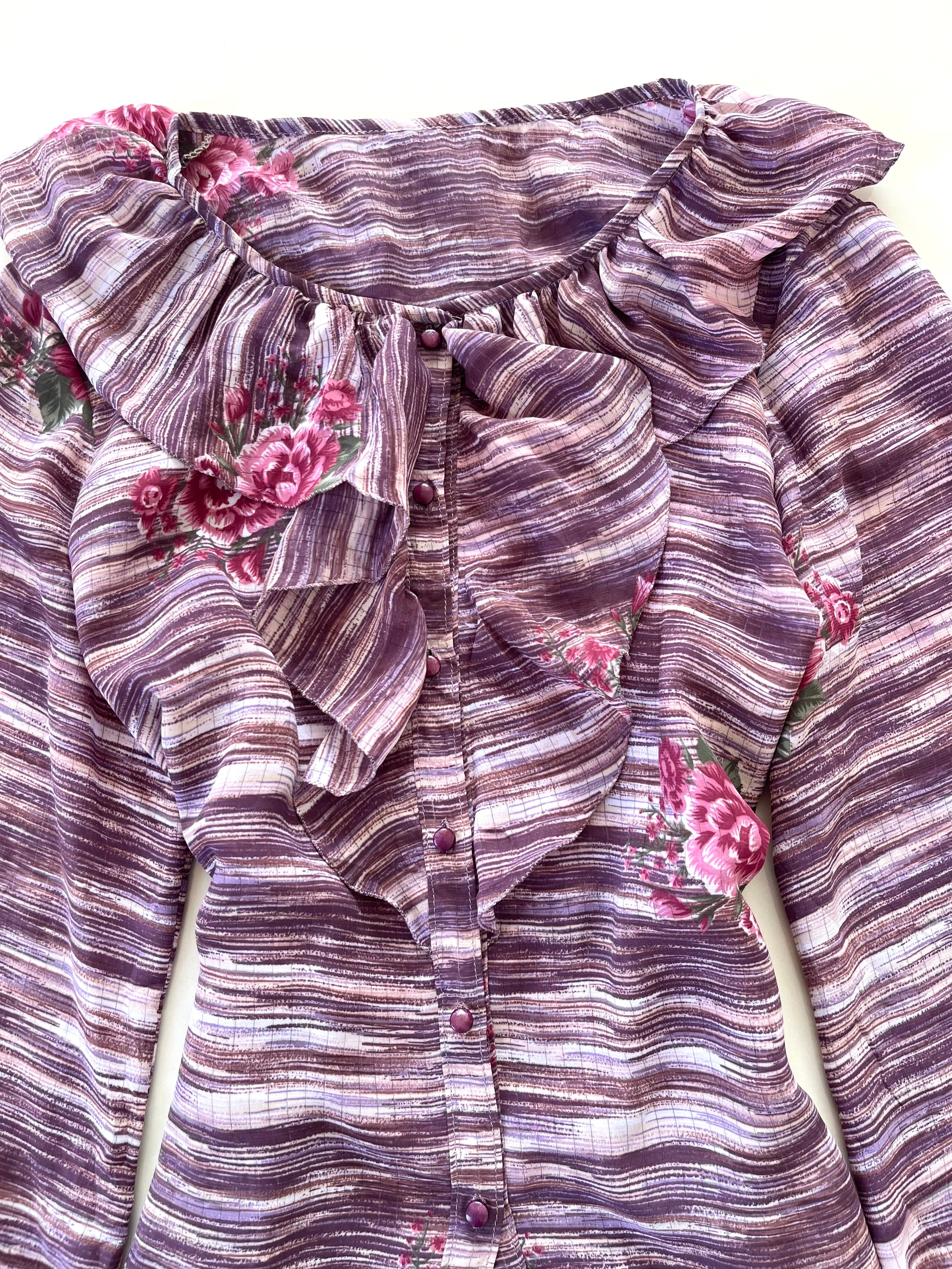 Vintage Ruffle Top-Bust 40 - Image 3