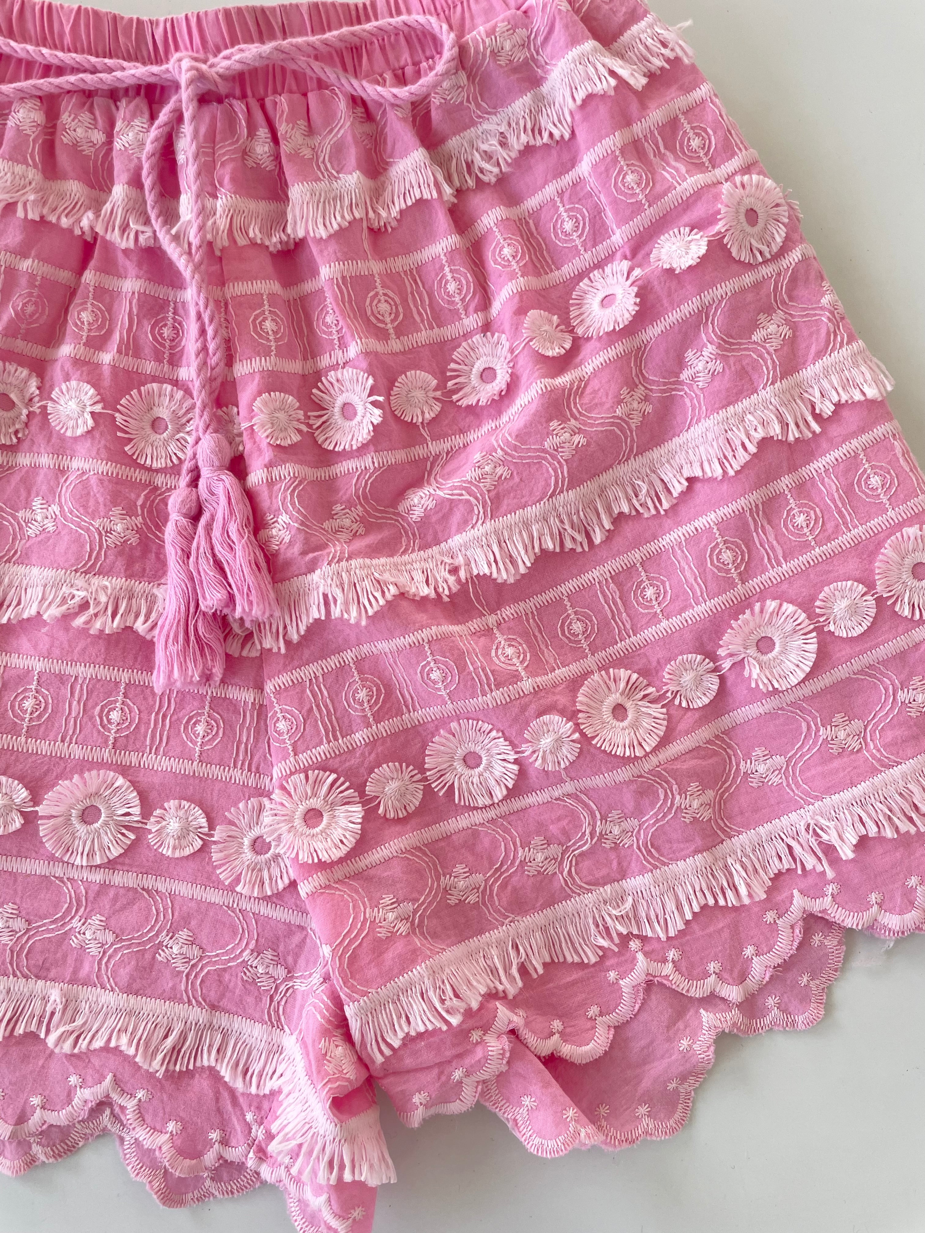 Cotton Embroidered Shorts-Waist 26 to 30 - Image 3