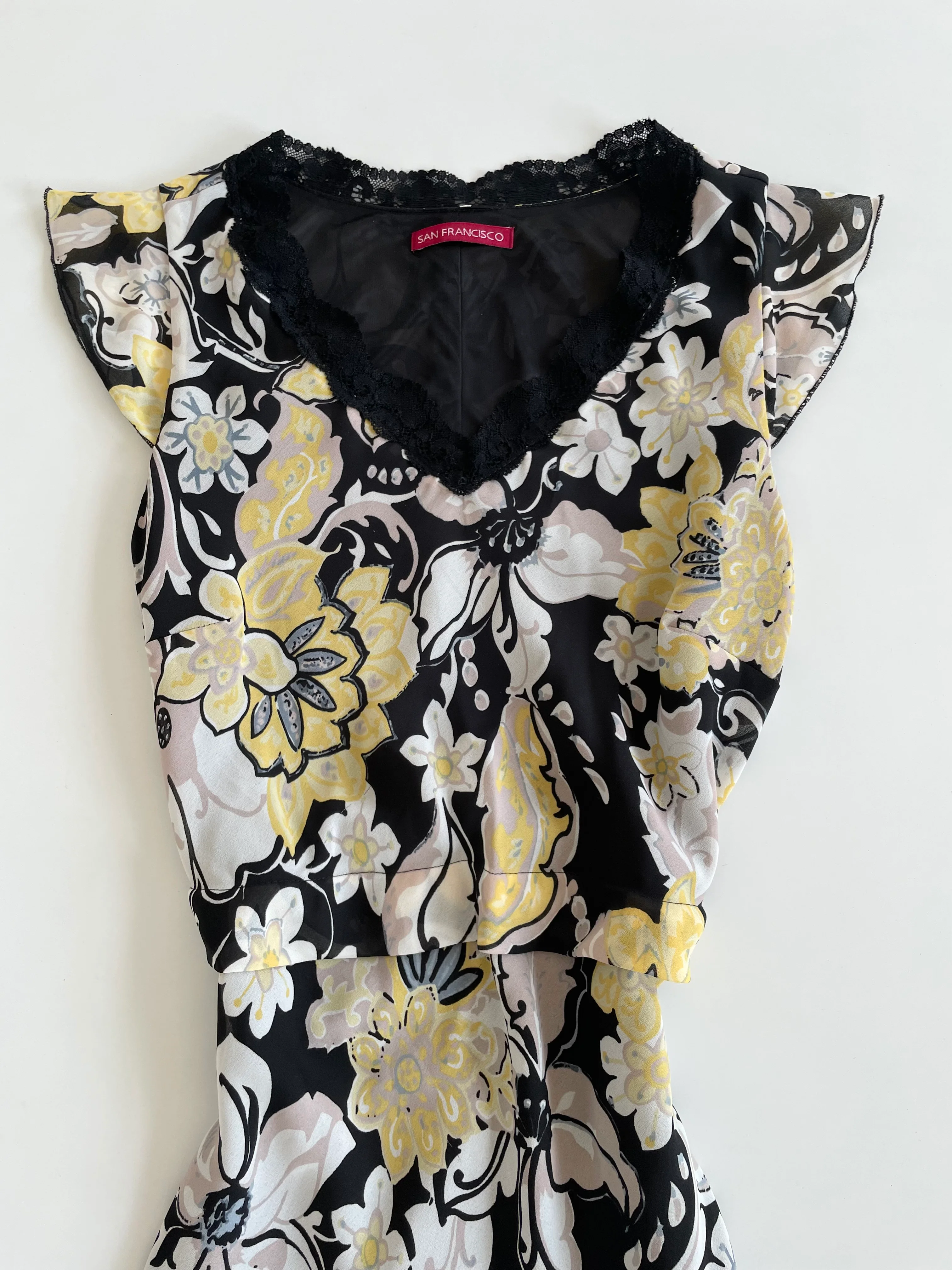 San Francisco Asymmetric Vintage Dress-Bust 36 to 38 - Image 2