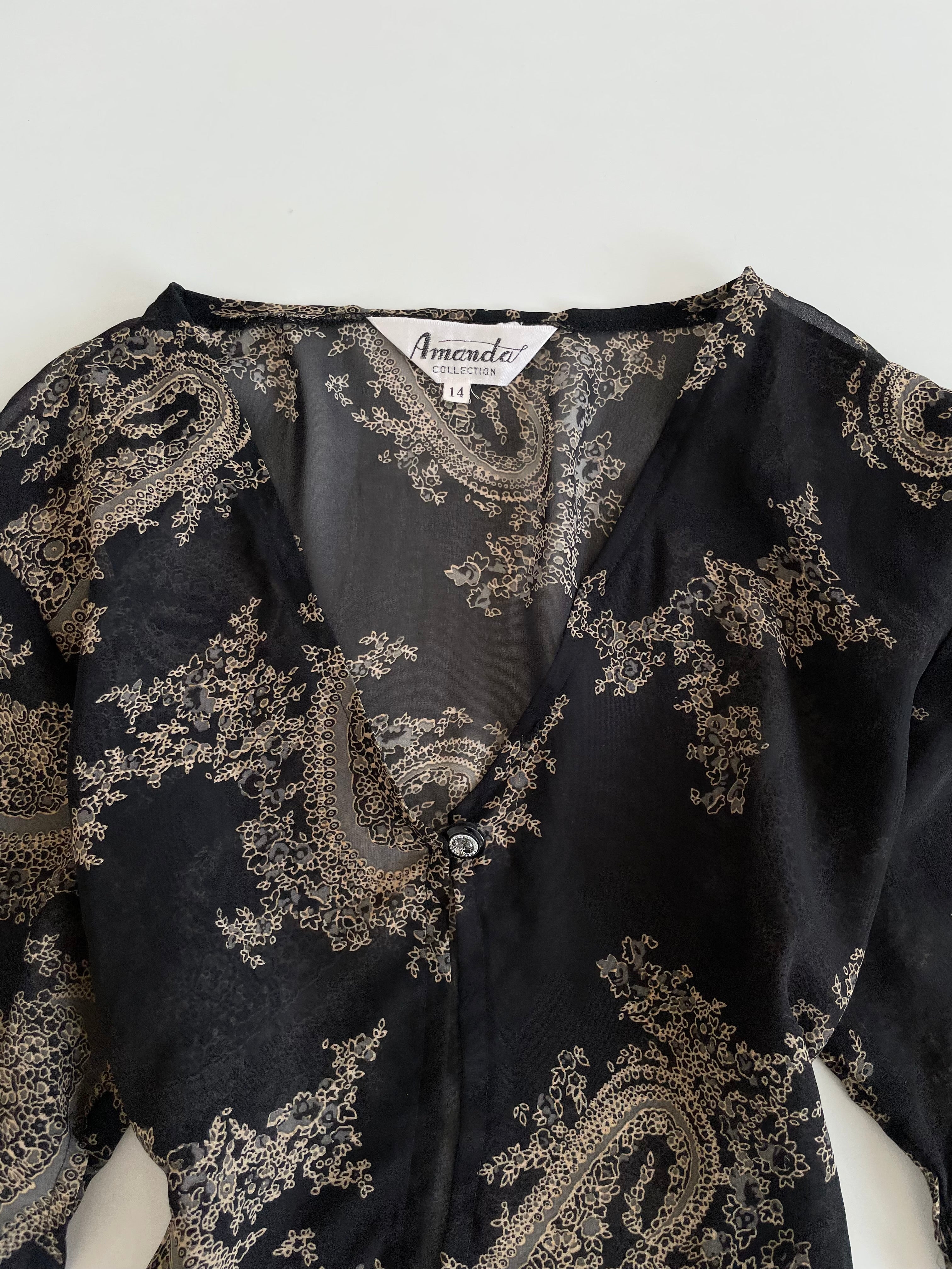 Amanda Sheer Vintage Top-Bust 38 - Image 2