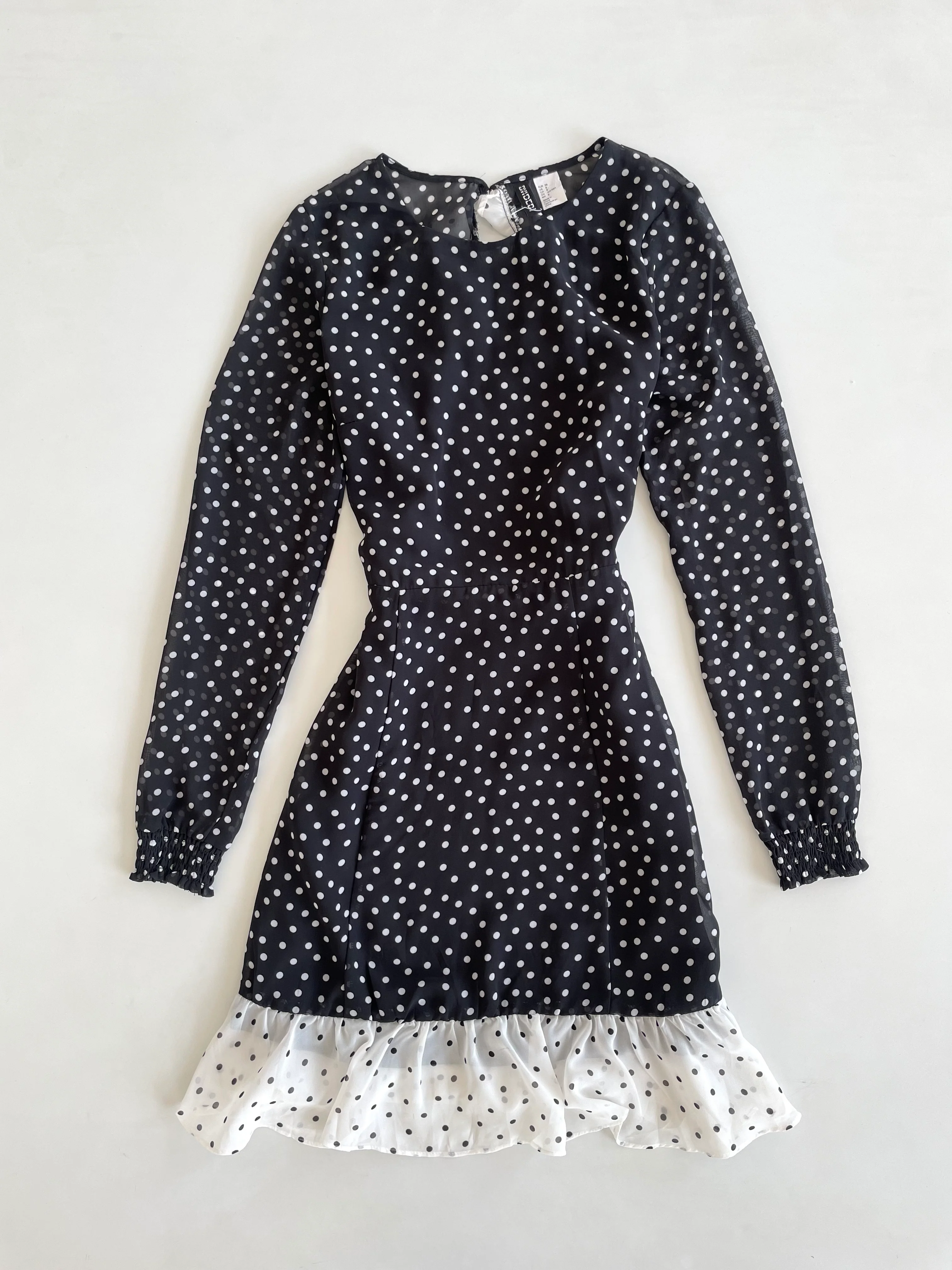 H&M Polka Dot Ruffle Dress-Bust 34