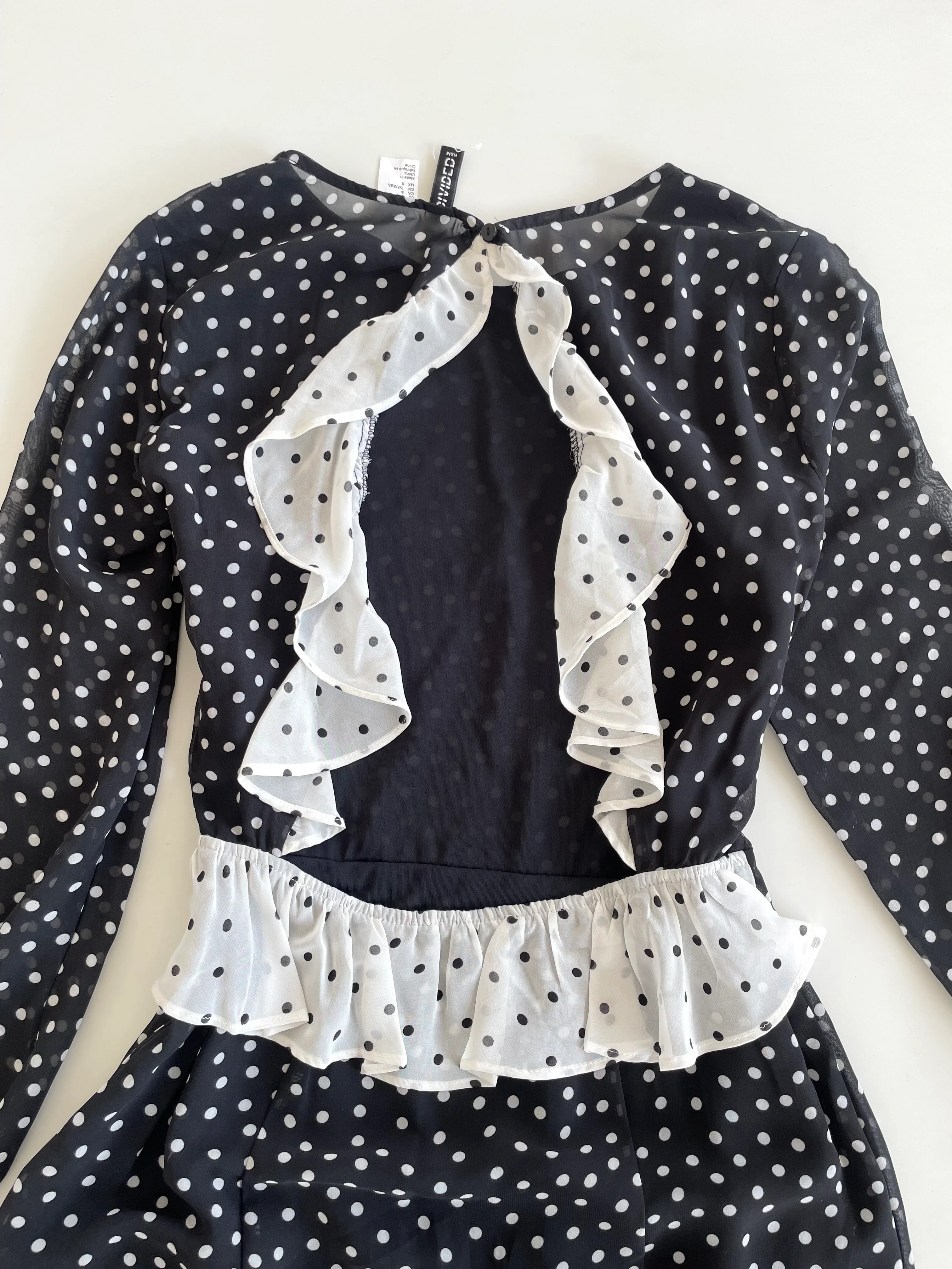 H&M Polka Dot Ruffle Dress-Bust 34 - Image 2