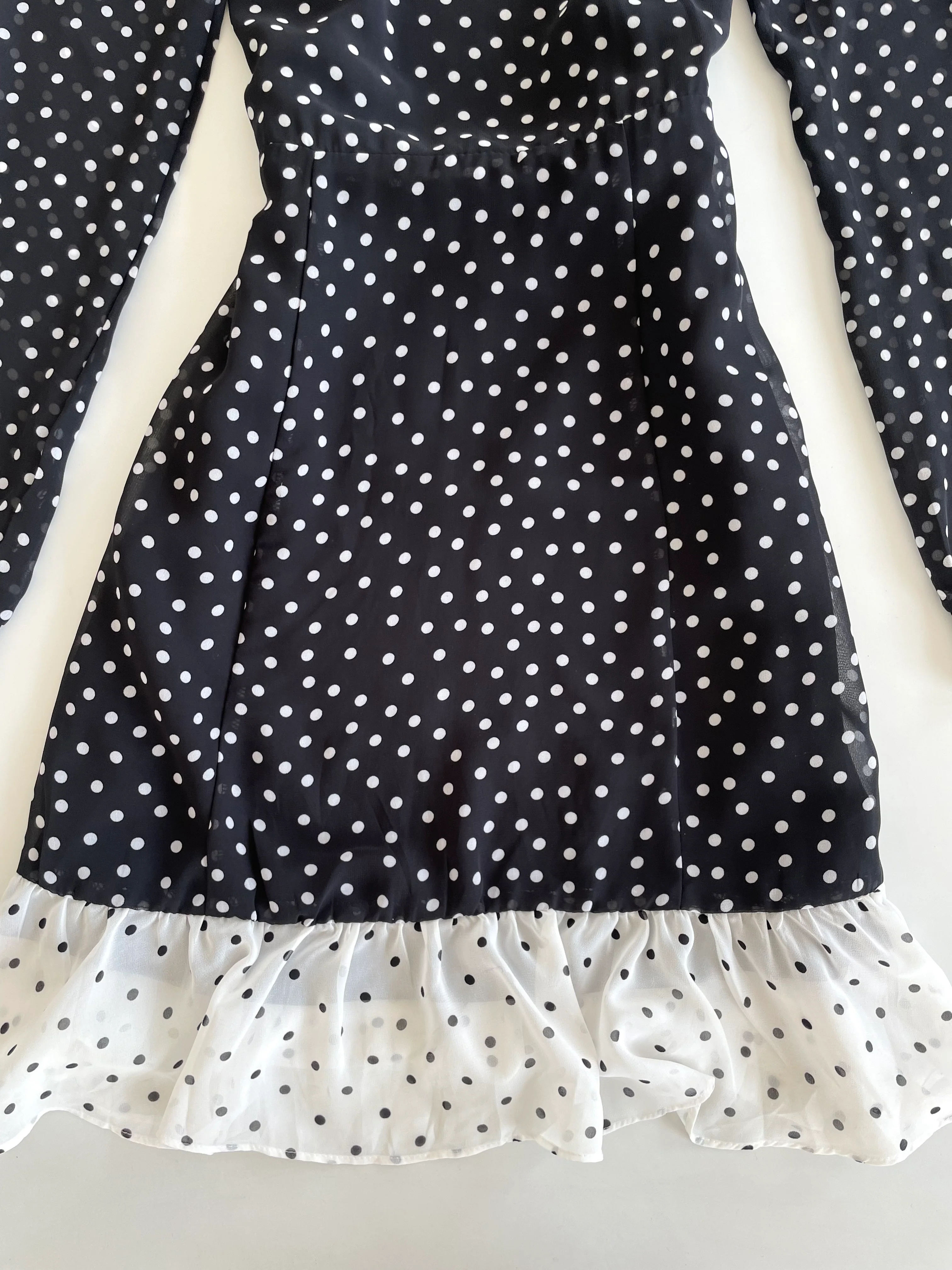 H&M Polka Dot Ruffle Dress-Bust 34 - Image 3