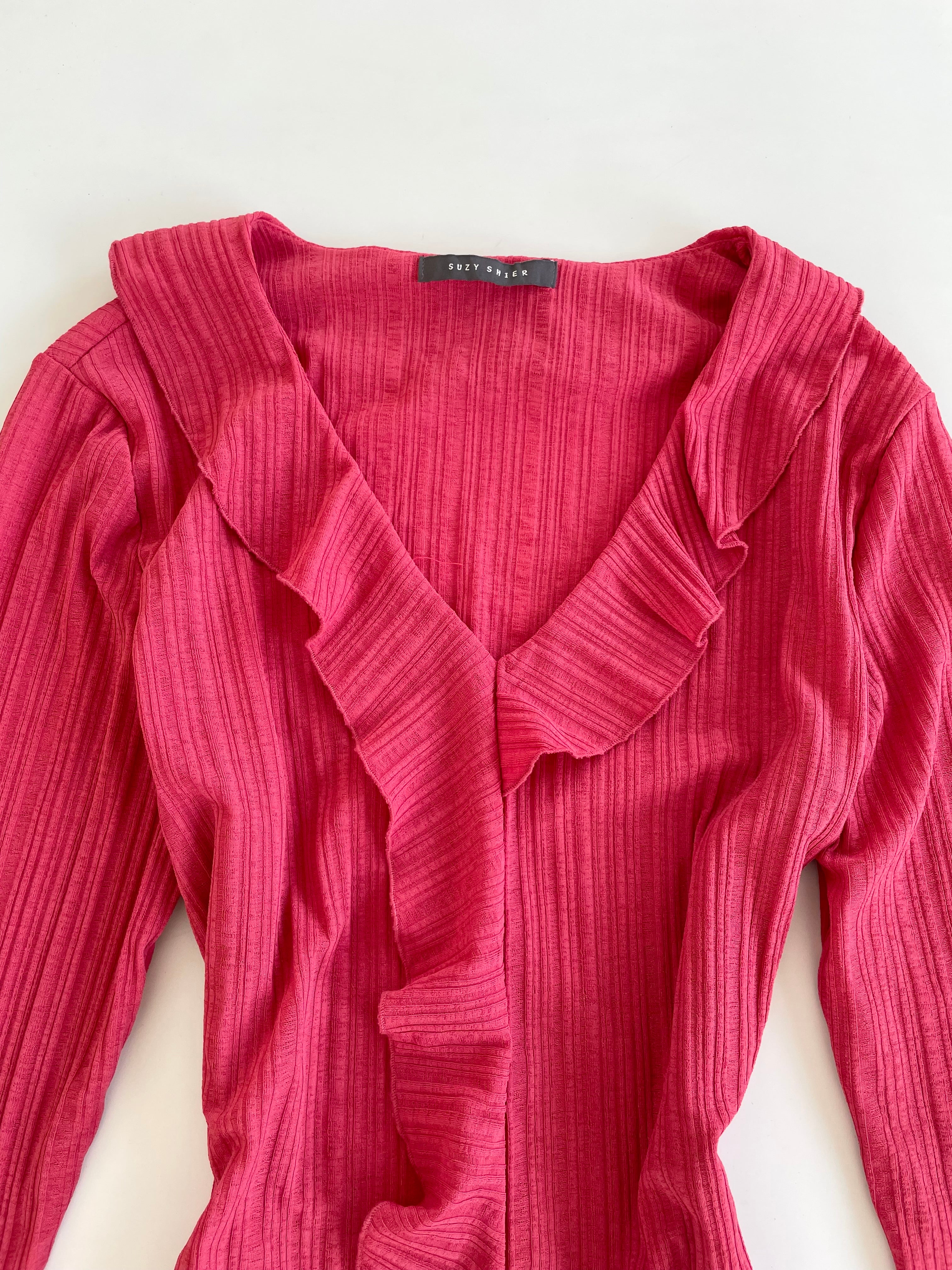 Suzy Shier Ruffle Top-Bust 38 to 40 - Image 2