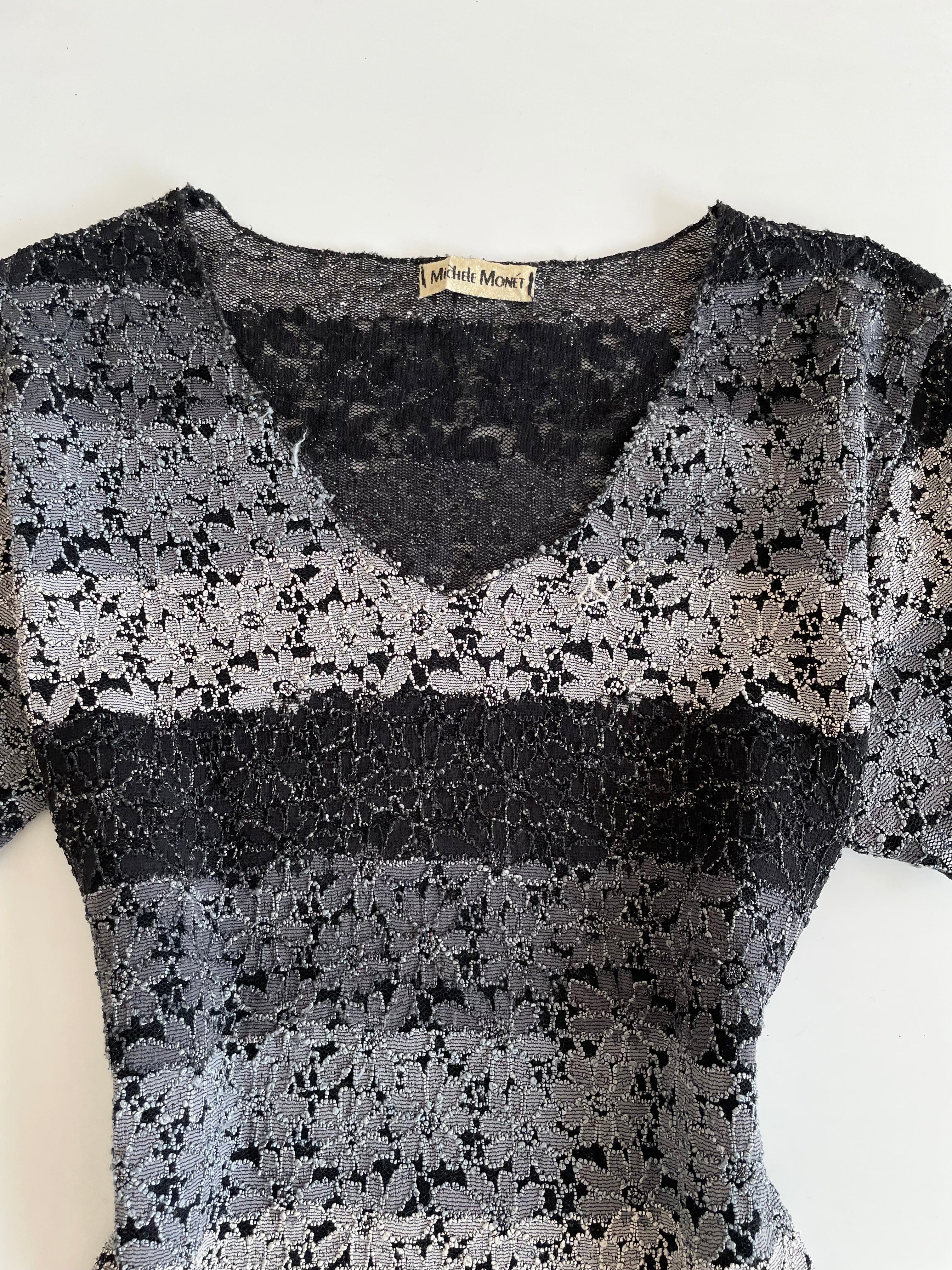 Michele Monet Sheer lace Top-Bust 40 to 42 - Image 2
