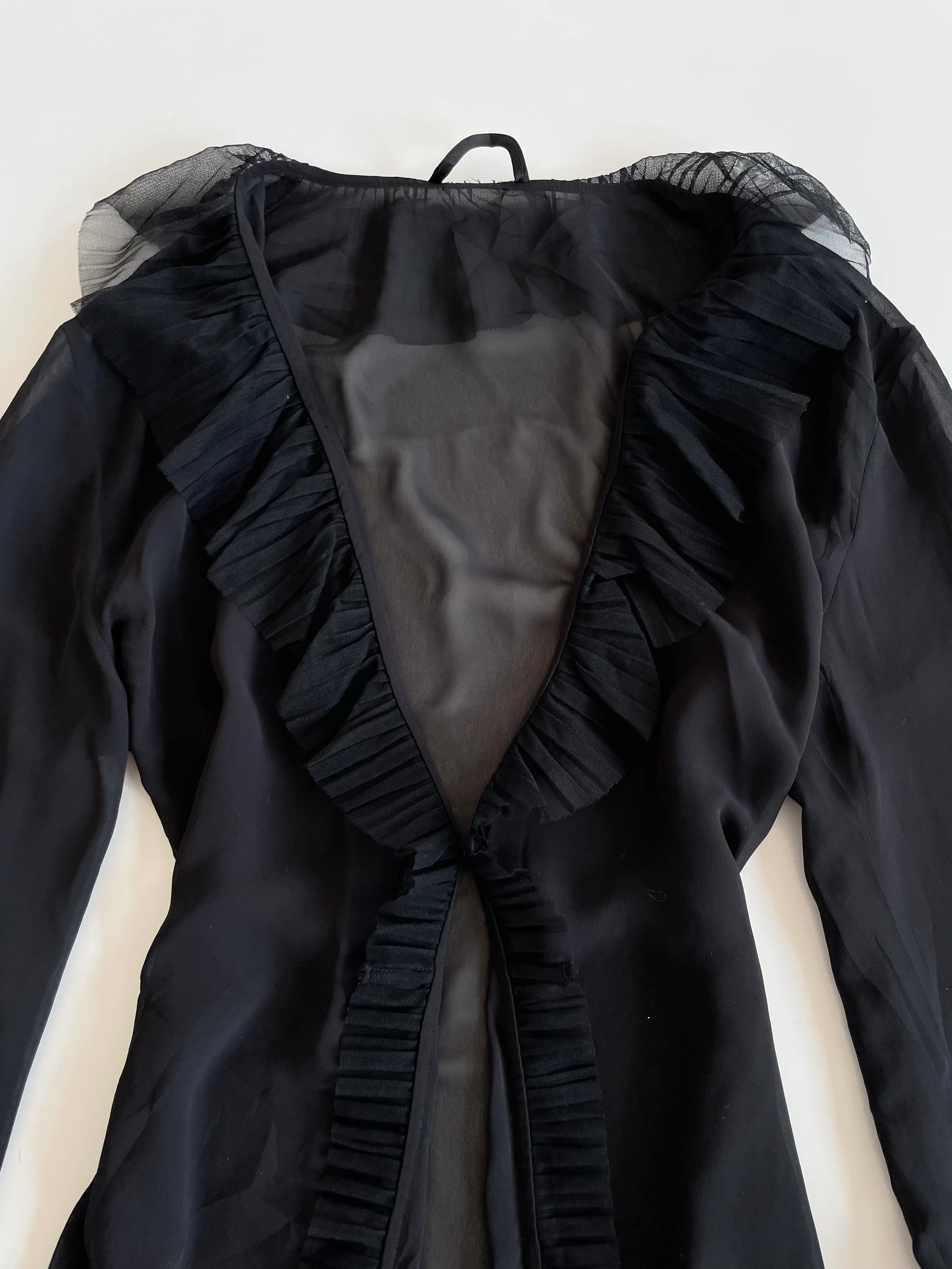 Ruffle Sheer Top-Bust 44 - Image 2