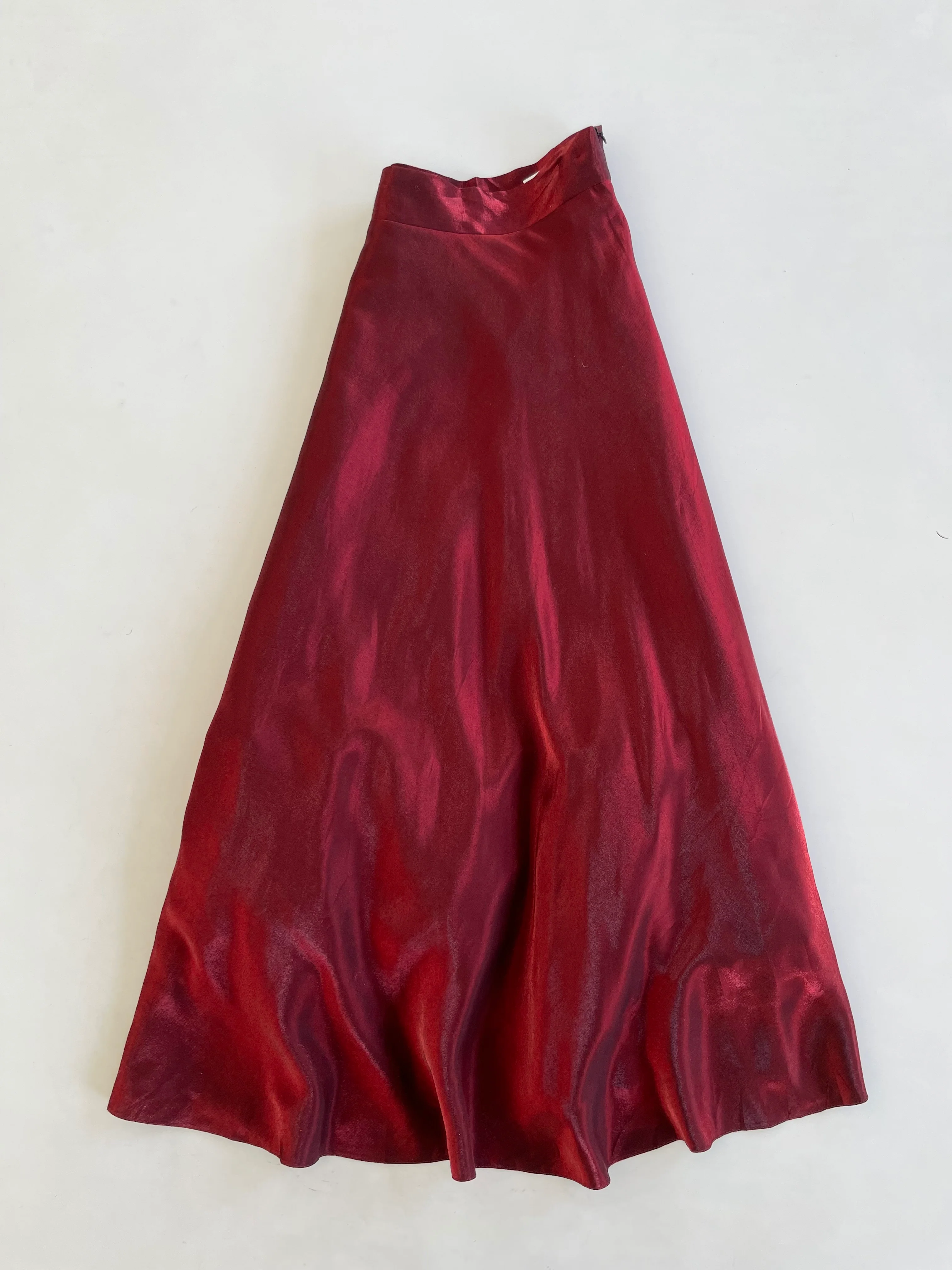 Organza Maroon Skirt-Waist 26