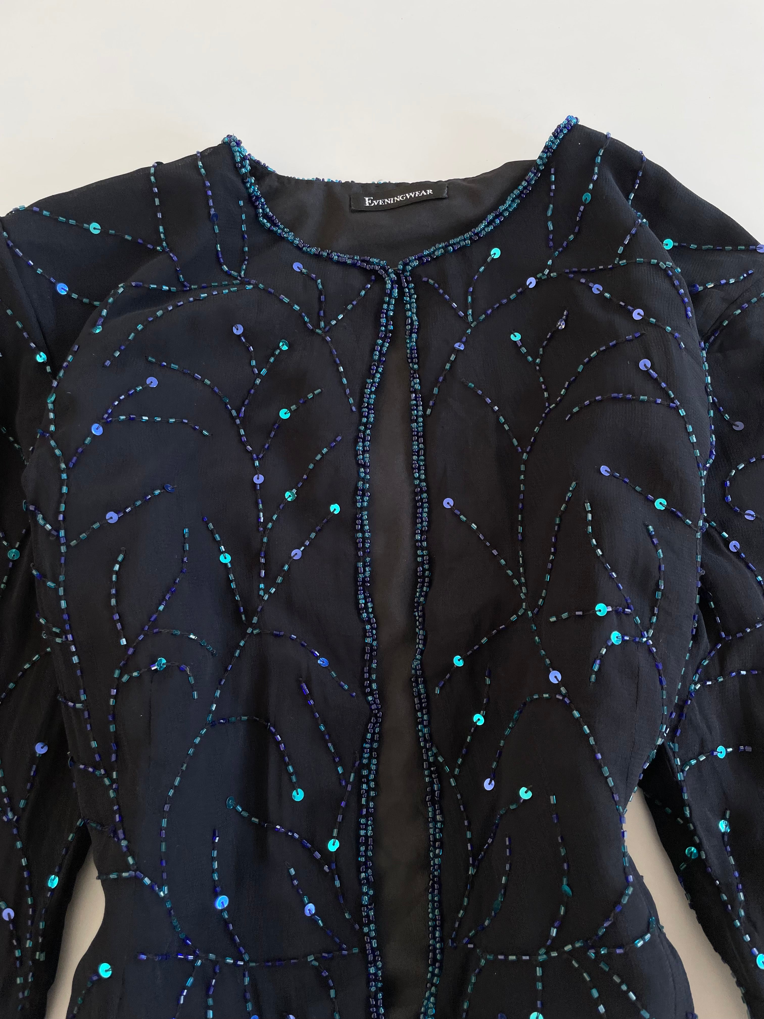 Eveningwear Heavily Embroidered Top-Bust 38 - Image 2